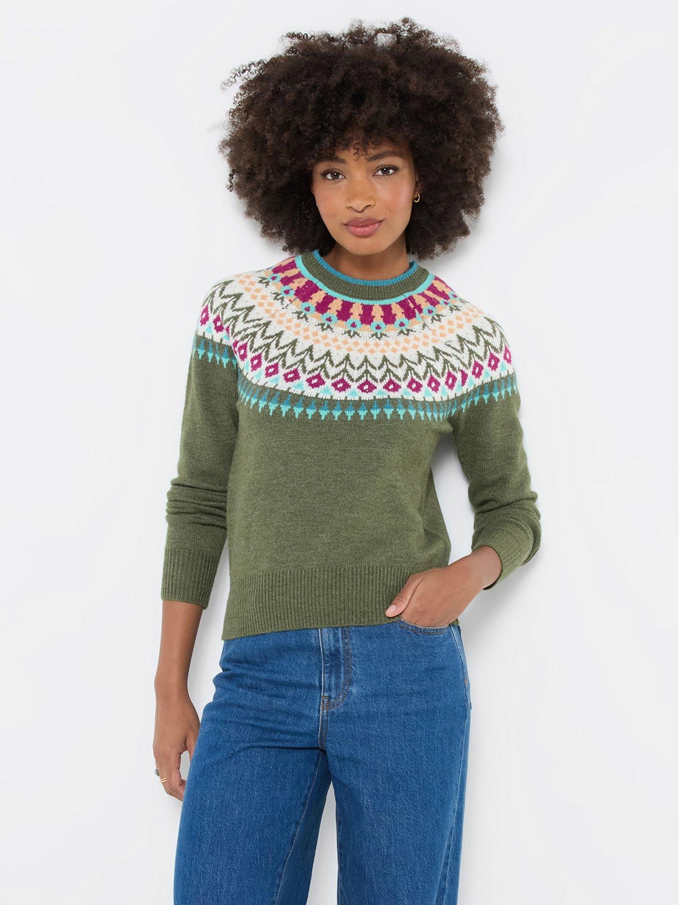 Joe Browns Tilly Floral Fairisle Jumper