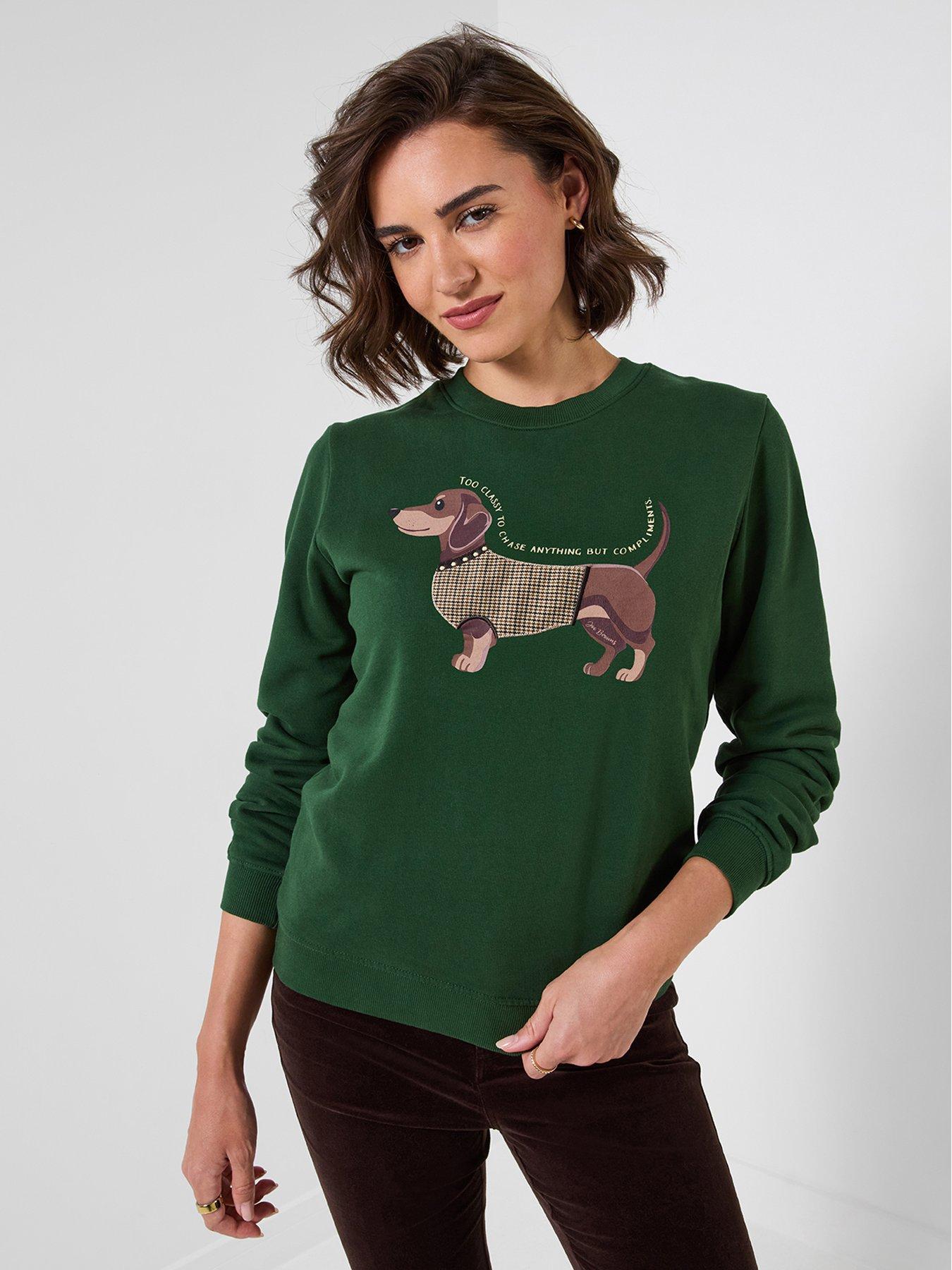 Joe Browns Sausage Dog Embroidered Sweatshirt