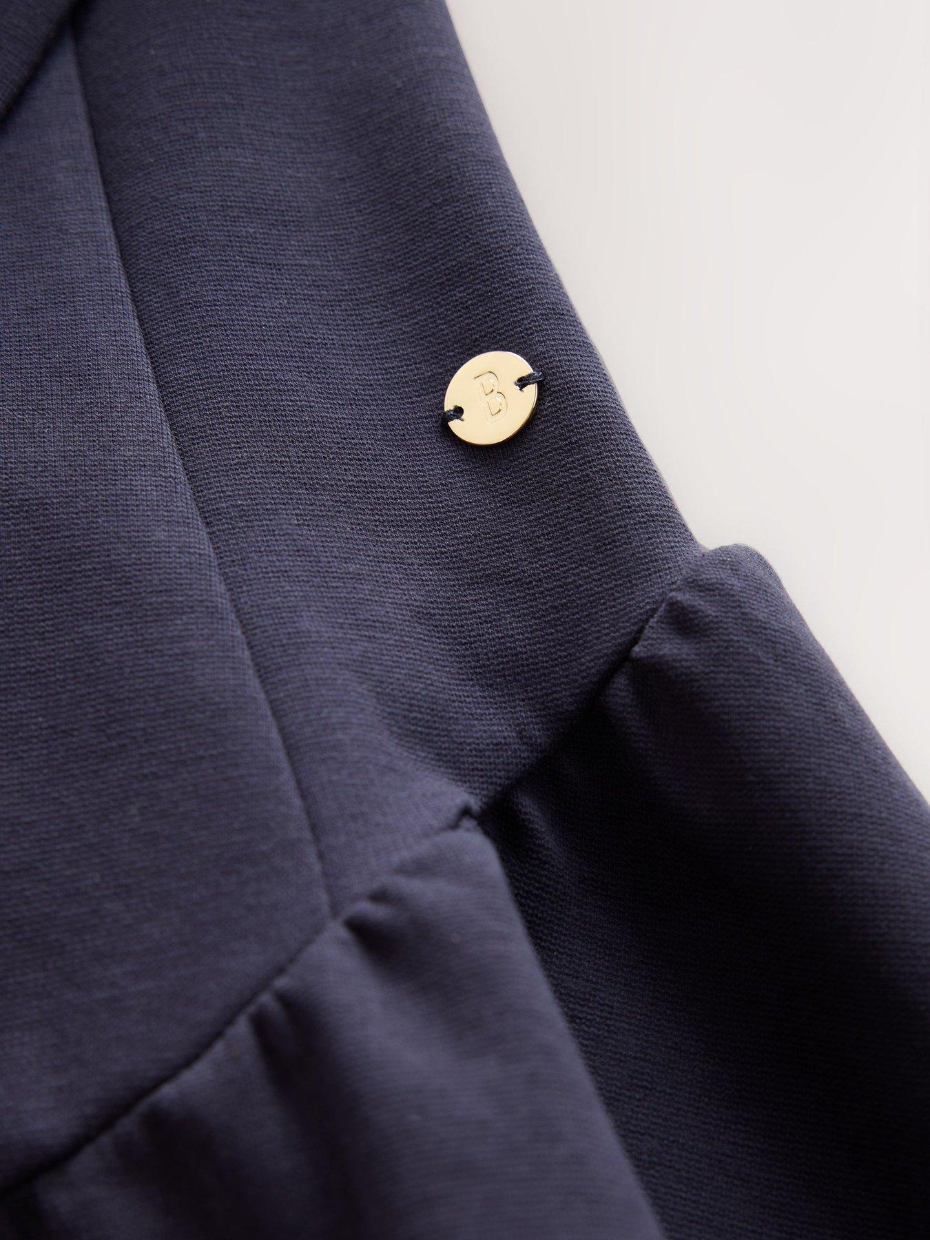 Image 7 of 7 of Ted Baker Older Girls Ponte Drop Waist Dress - Navy