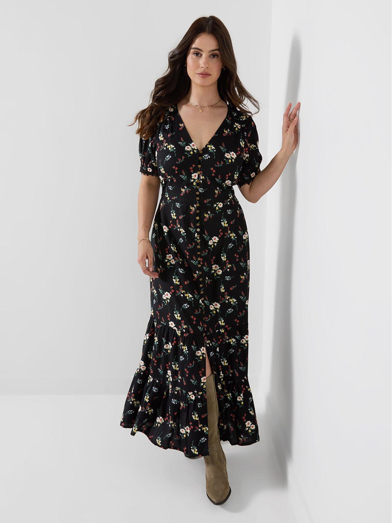 Joe Browns Darling Ditsy Button Through Maxi Dress