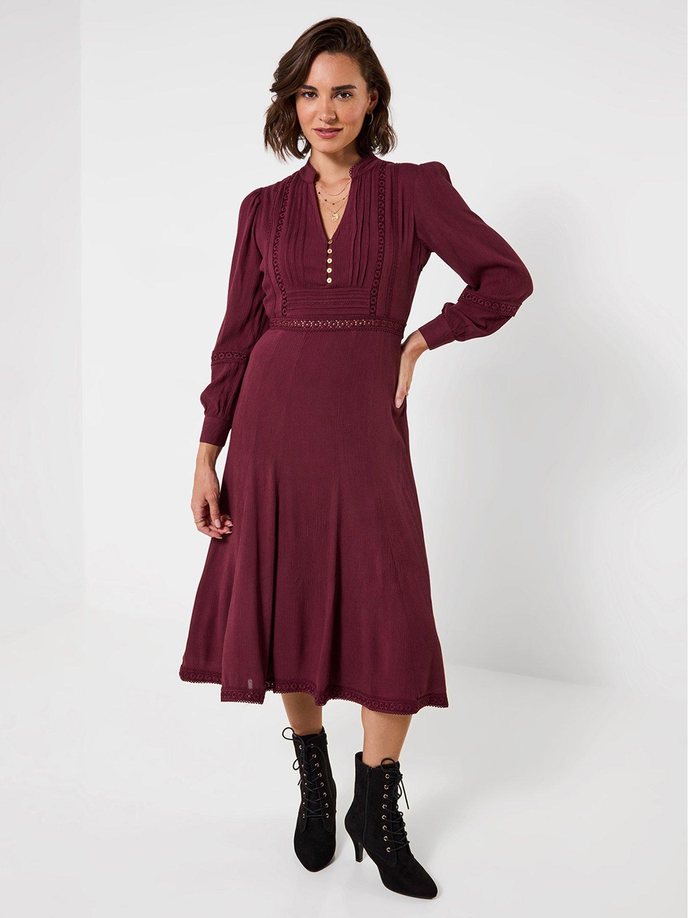 Image 1 of 5 of Joe Browns Preya Long Sleeve Midi Dress