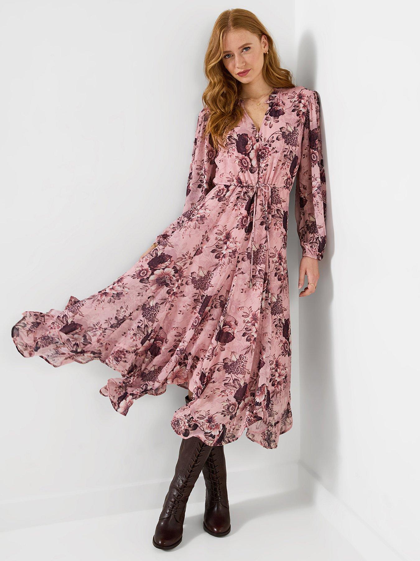 Image 1 of 7 of Joe Browns Elegant Florals Frill Hem Midi Dress