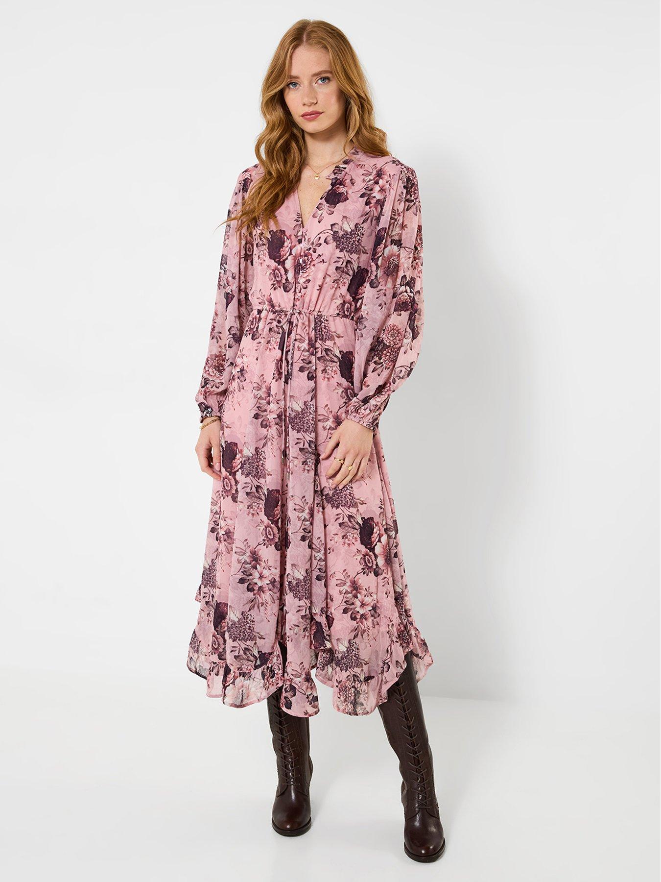 Image 3 of 7 of Joe Browns Elegant Florals Frill Hem Midi Dress