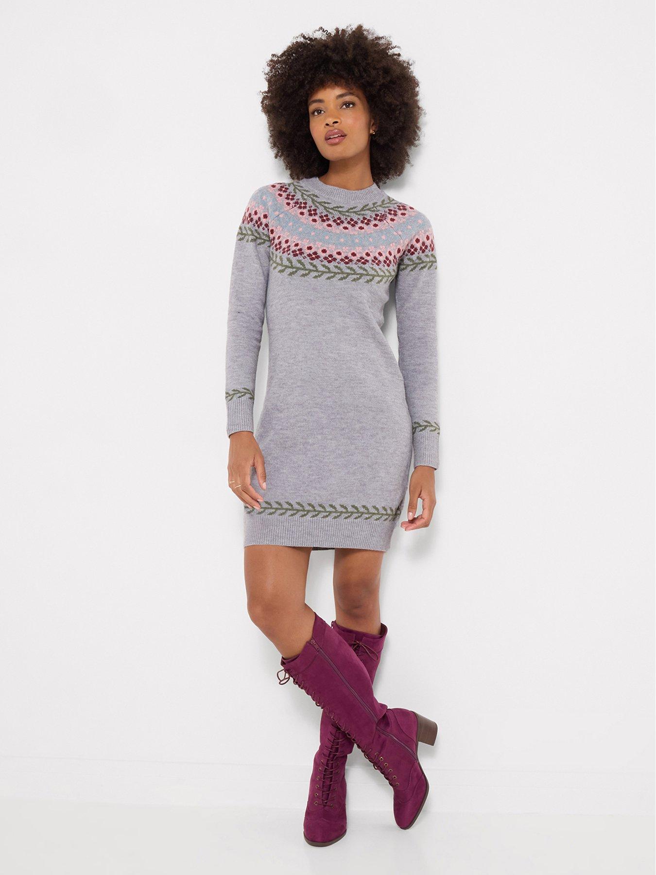 Joe Browns Floral Fairisle Knitted Dress
