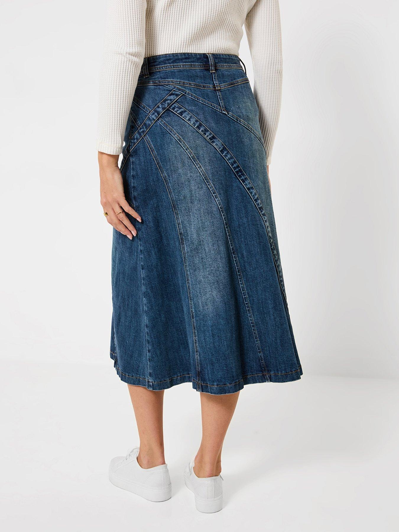 Image 2 of 6 of Joe Browns Denim 90s Midi Skirt