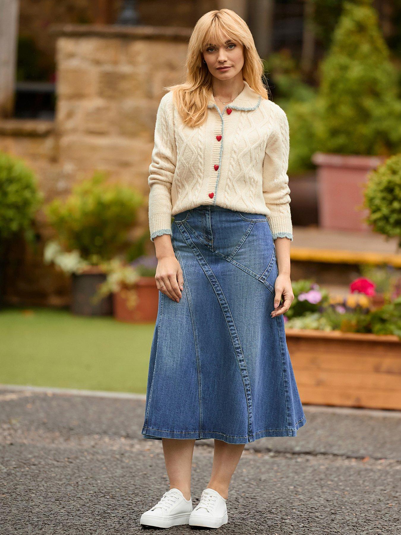 Image 5 of 6 of Joe Browns Denim 90s Midi Skirt