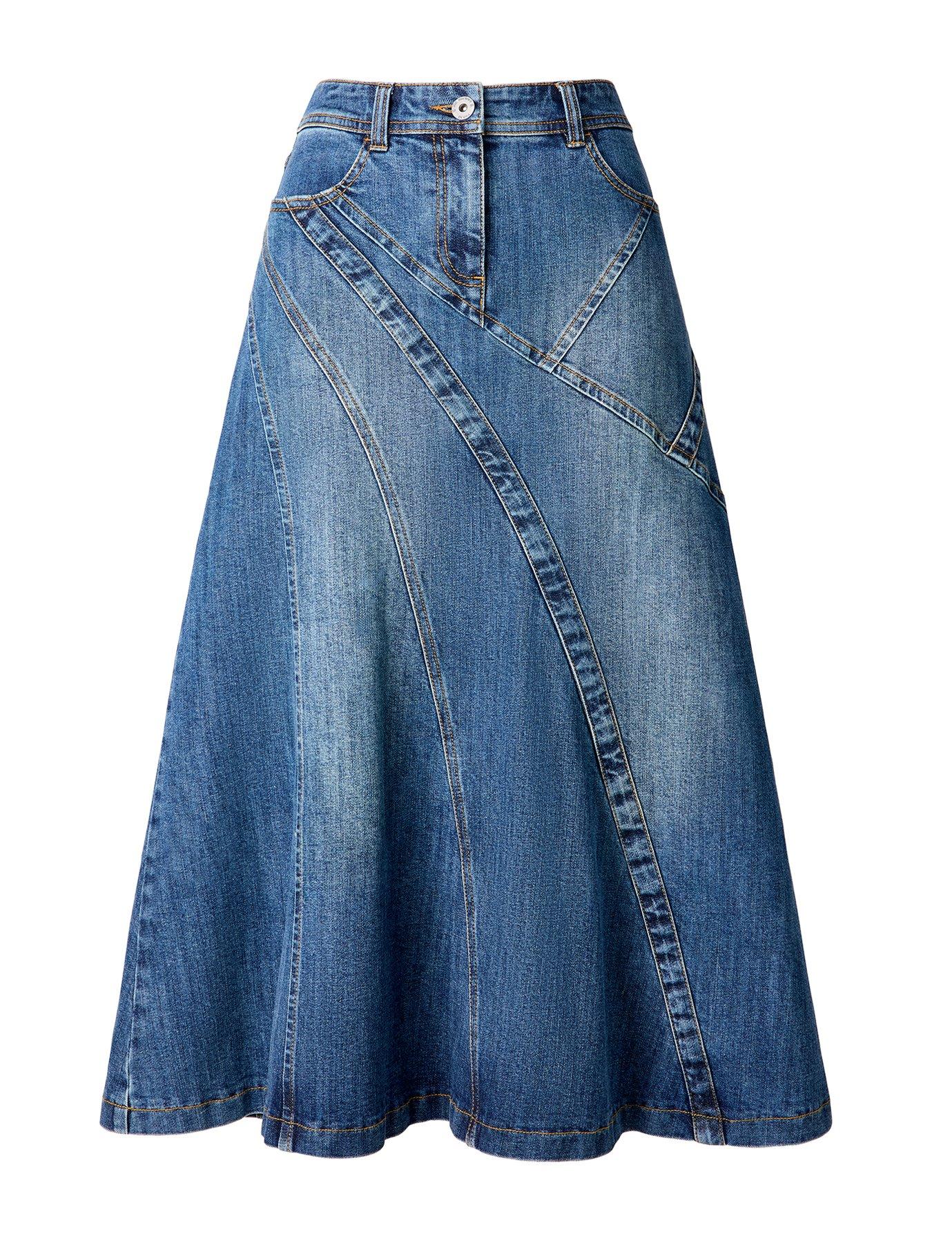 Image 6 of 6 of Joe Browns Denim 90s Midi Skirt