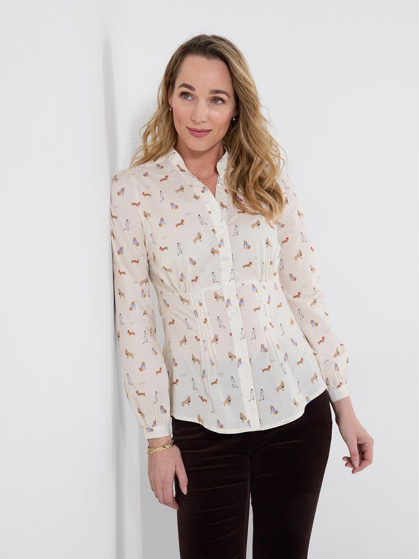Joe Browns Button Through Dog Print Shirt