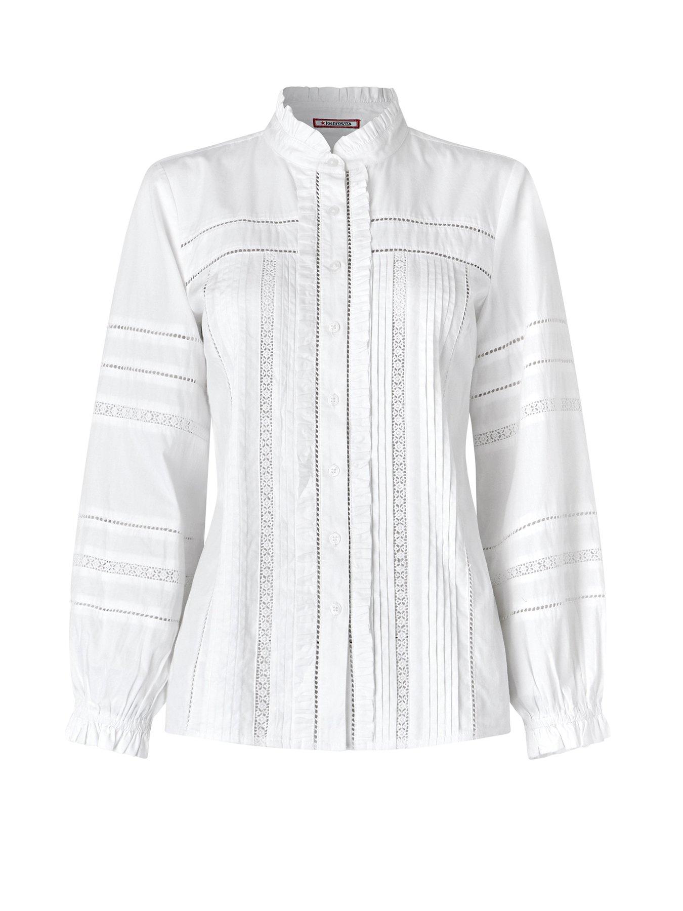 Image 5 of 5 of Joe Browns Florence Frill Collared Blouse With Balloon Sleeve