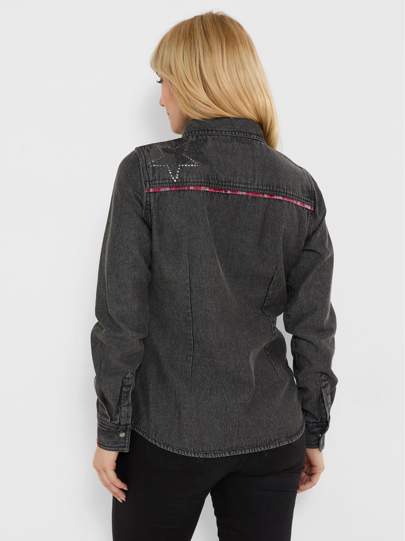 Image 2 of 6 of Joe Browns Roxy Denim Shirt With Embroidered Star Detailing