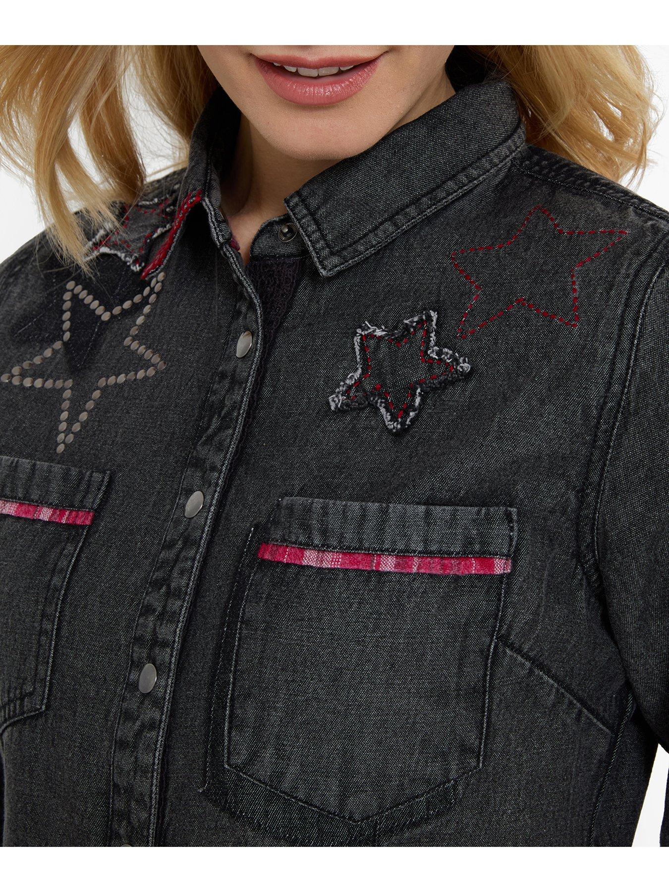 Image 4 of 6 of Joe Browns Roxy Denim Shirt With Embroidered Star Detailing