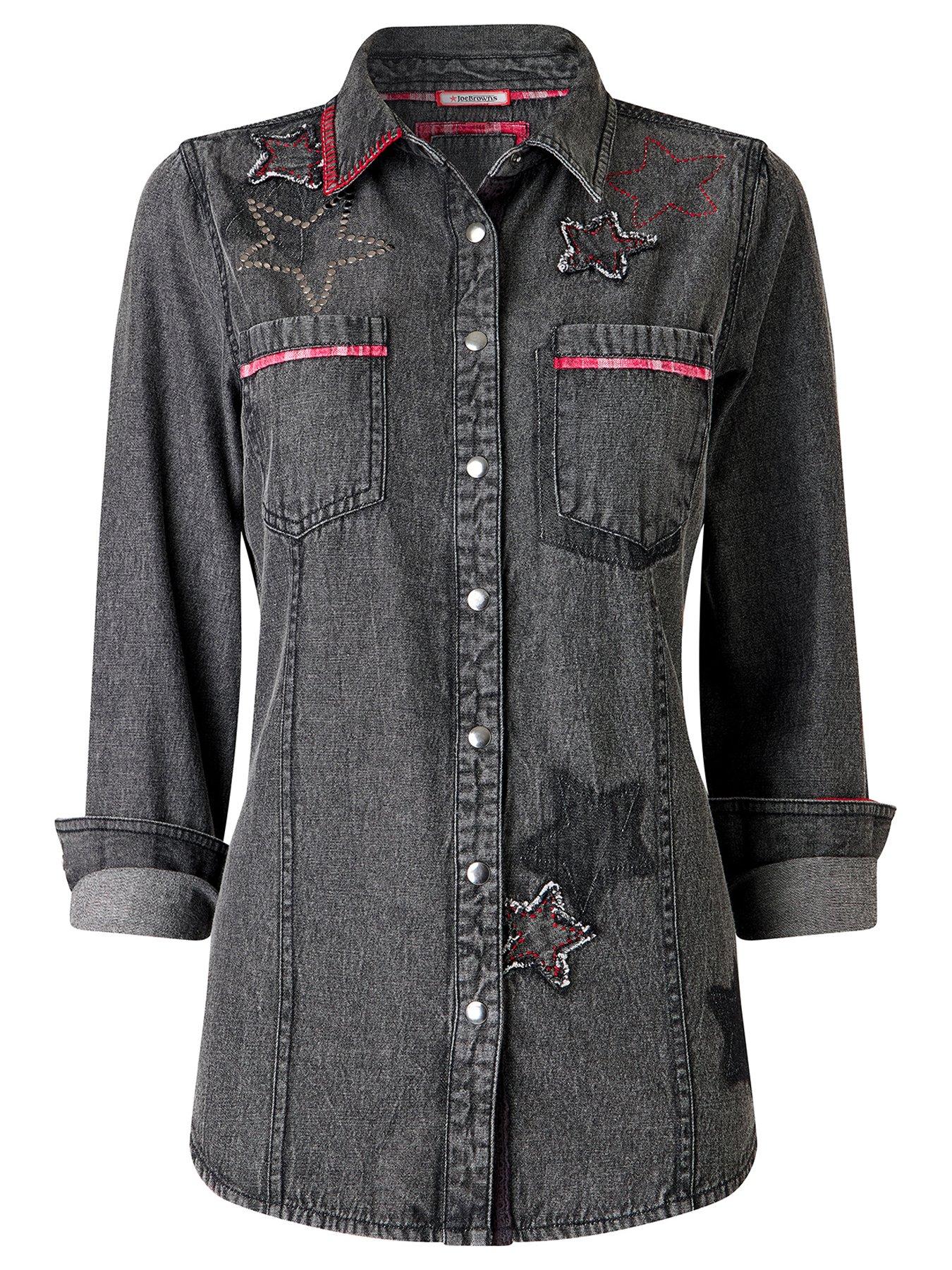 Image 6 of 6 of Joe Browns Roxy Denim Shirt With Embroidered Star Detailing