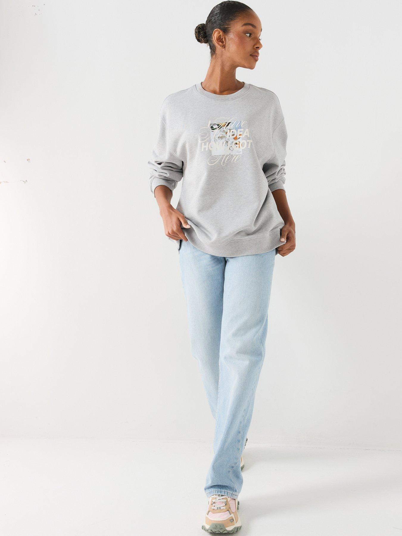 Image 3 of 6 of HUGO Classic Crew Neck Sweatshirt - Grey