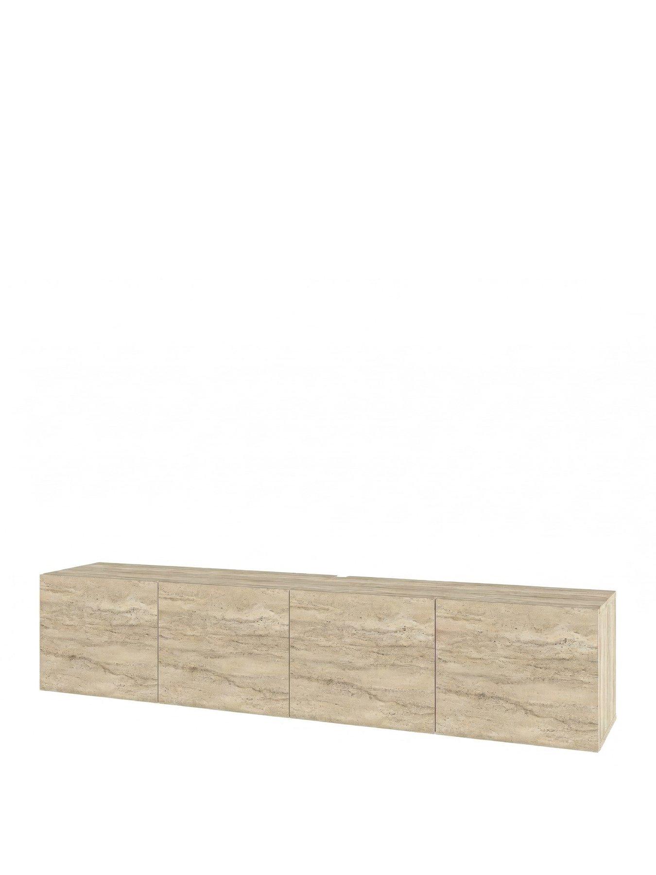 Image 2 of 6 of Decortie Combe Wall Mounted Tv Unit