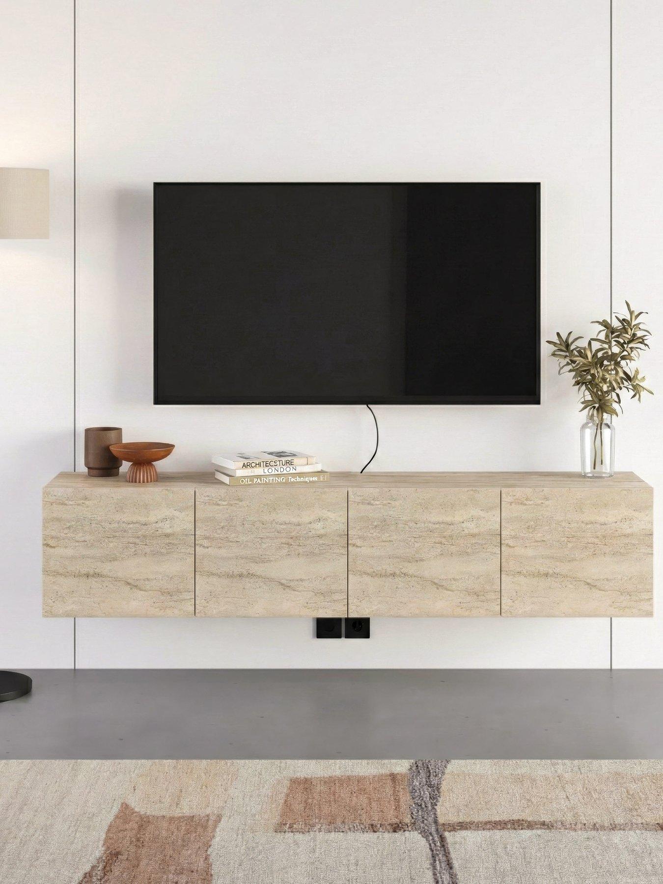 Image 3 of 6 of Decortie Combe Wall Mounted Tv Unit