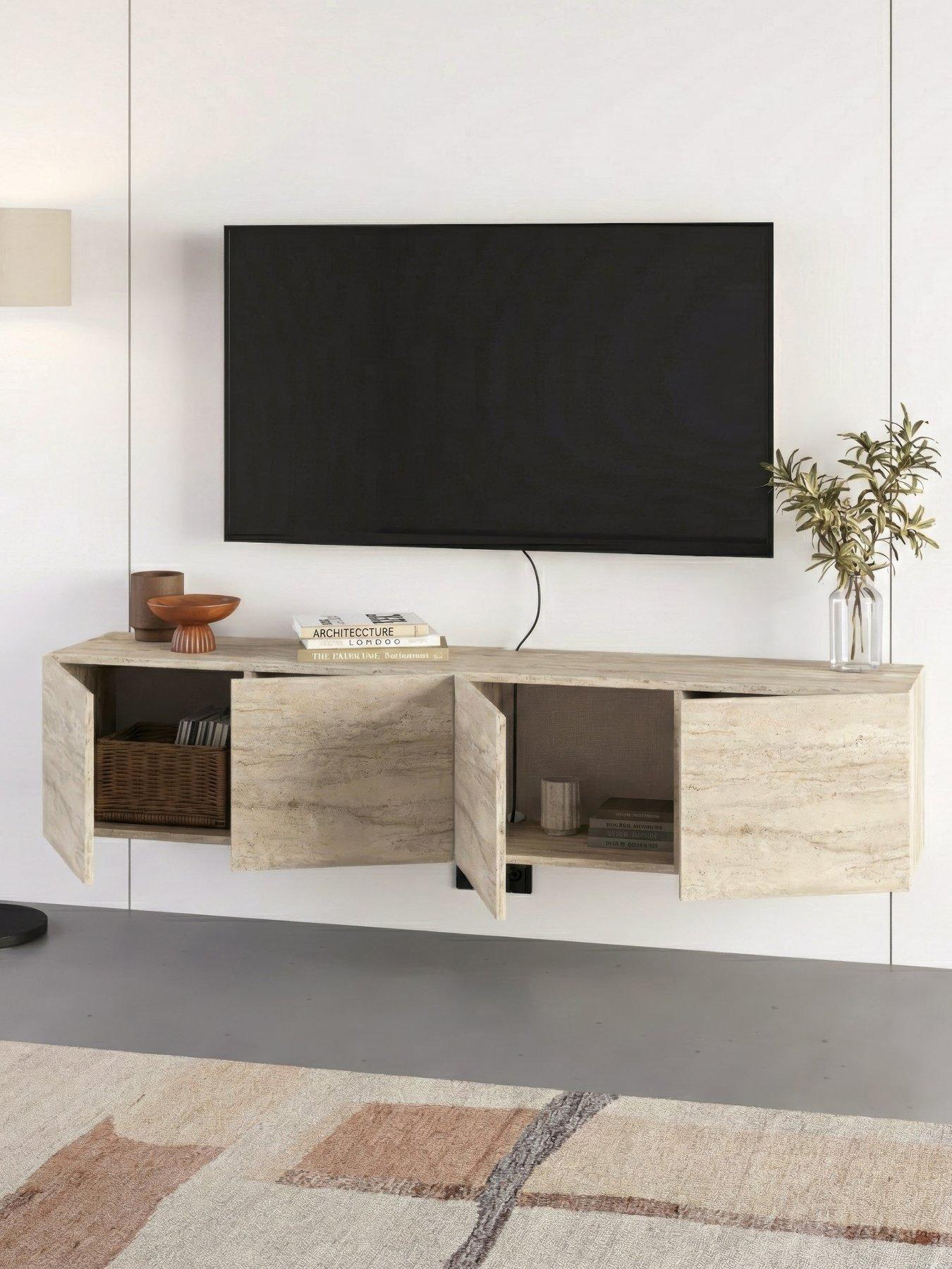 Image 4 of 6 of Decortie Combe Wall Mounted Tv Unit