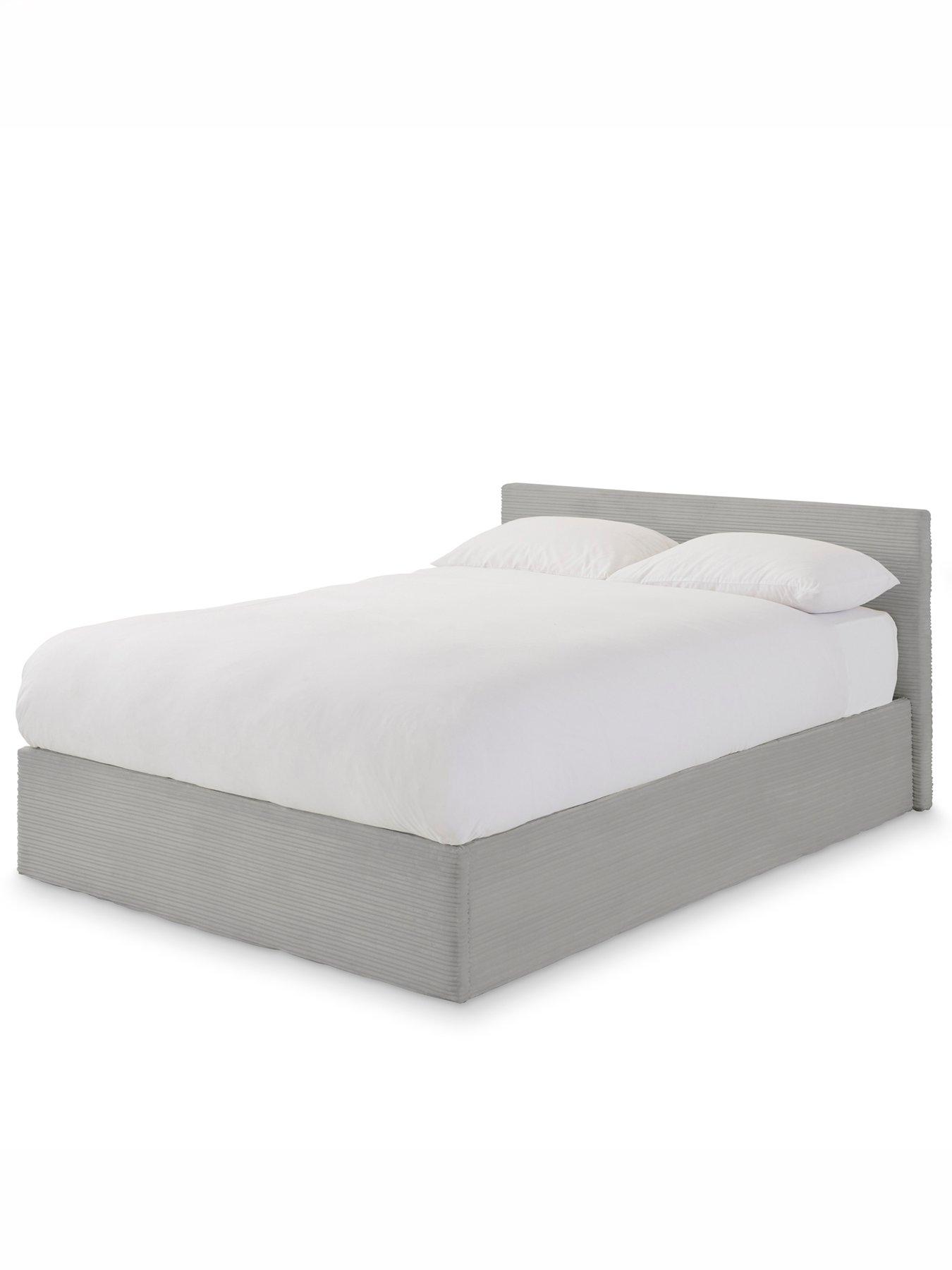 Image 3 of 7 of GFW Elo Corduroy Bed with Sleepycastle Mattress Options (Buy &amp; SAVE!) -&nbsp;Grey