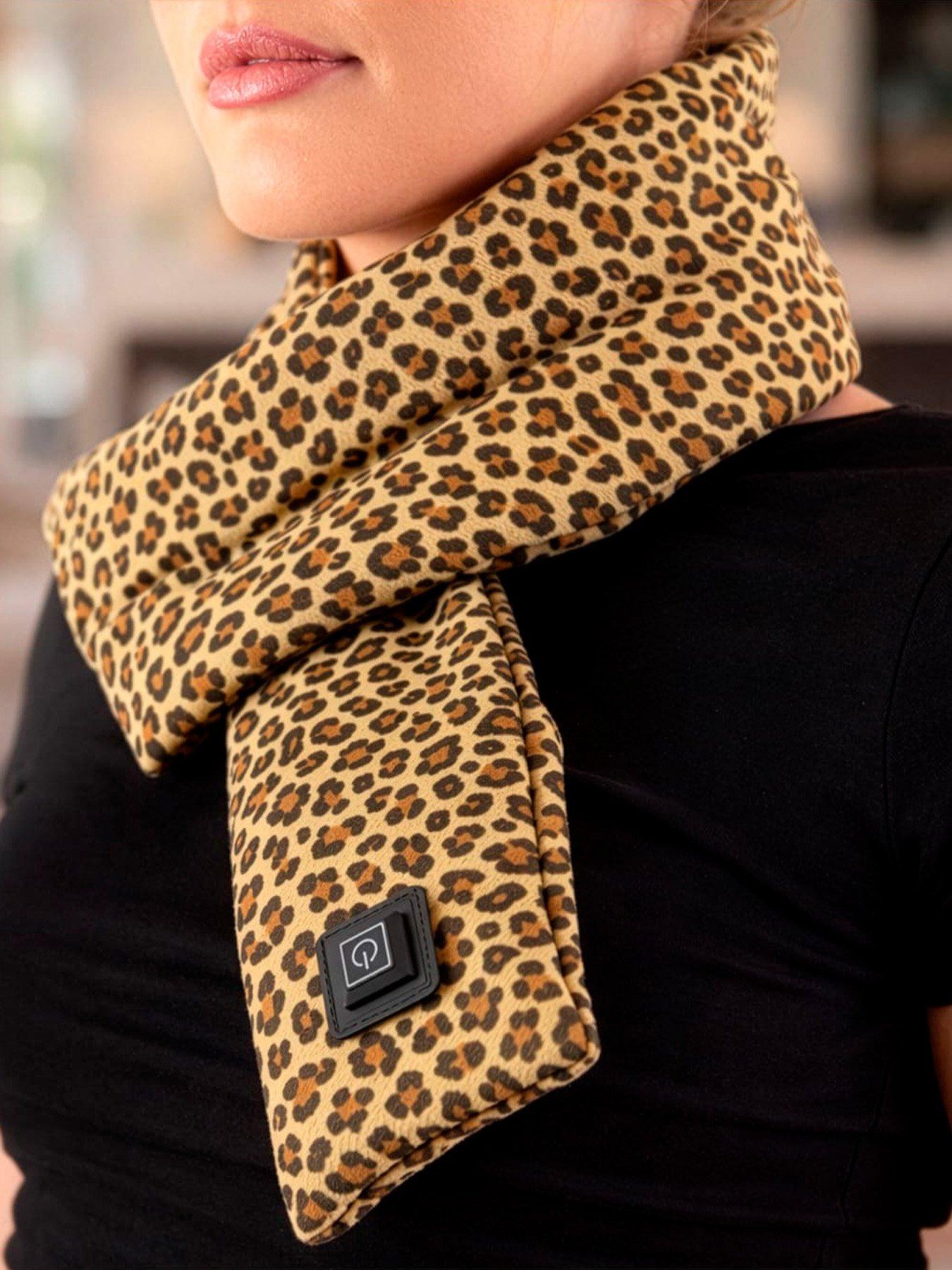 Image 1 of 7 of Carmen Heated Neck Scarf Leopard