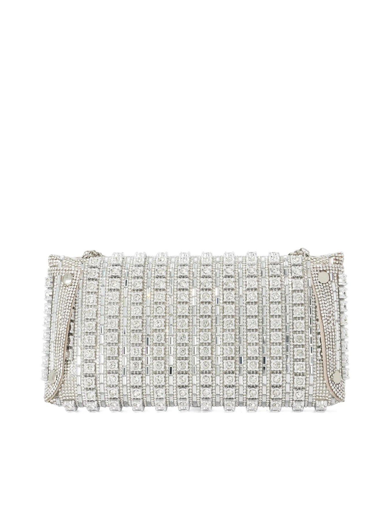 Image 3 of 5 of Dune London Elabourate Envelope Shoulder Bag - Silver