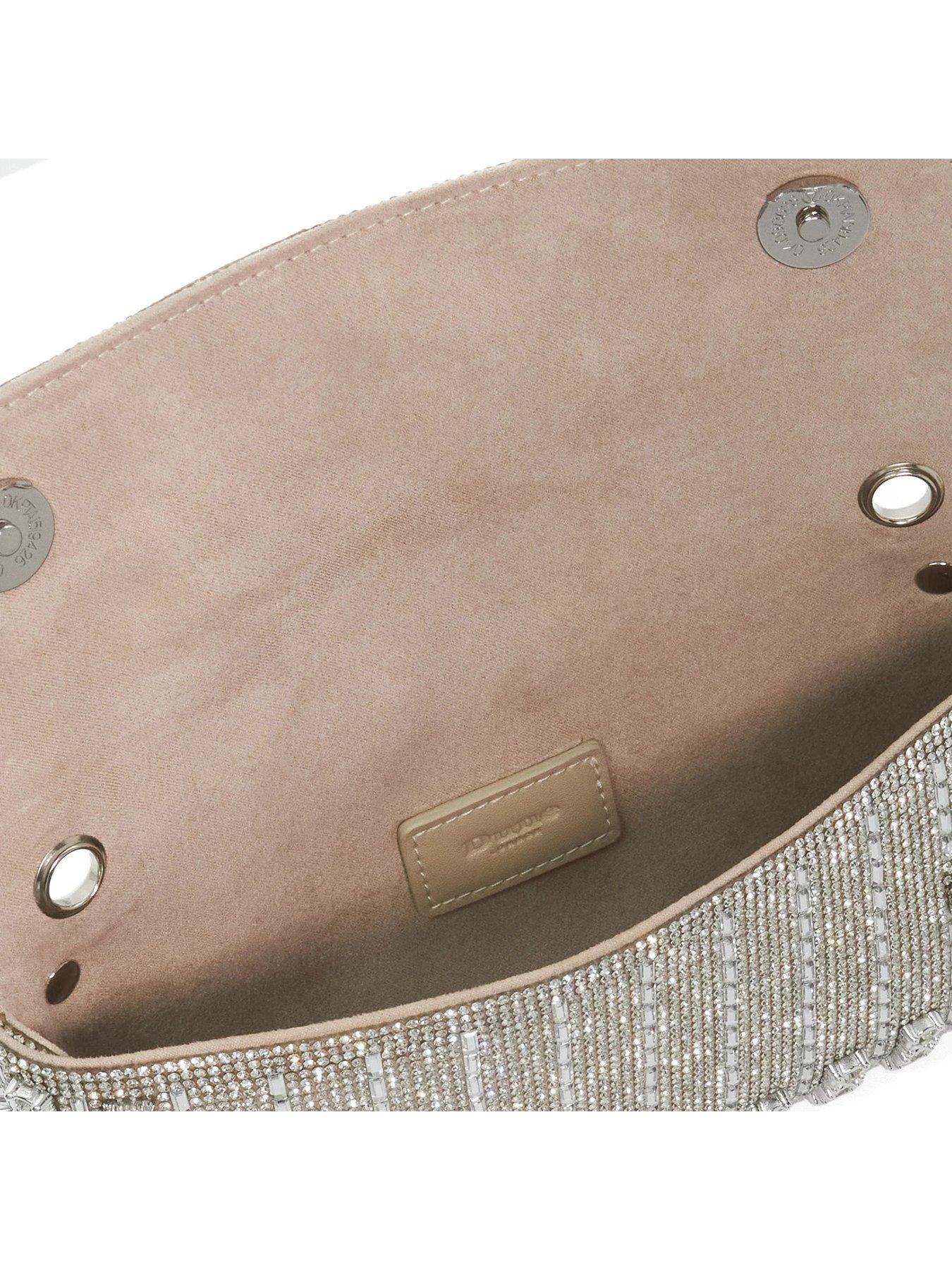 Image 5 of 5 of Dune London Elabourate Envelope Shoulder Bag - Silver
