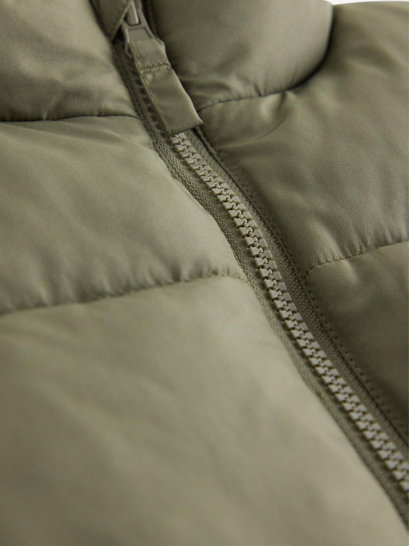 Image 4 of 4 of Lindex Boys Padded Zip Pocket Gilet - Khaki