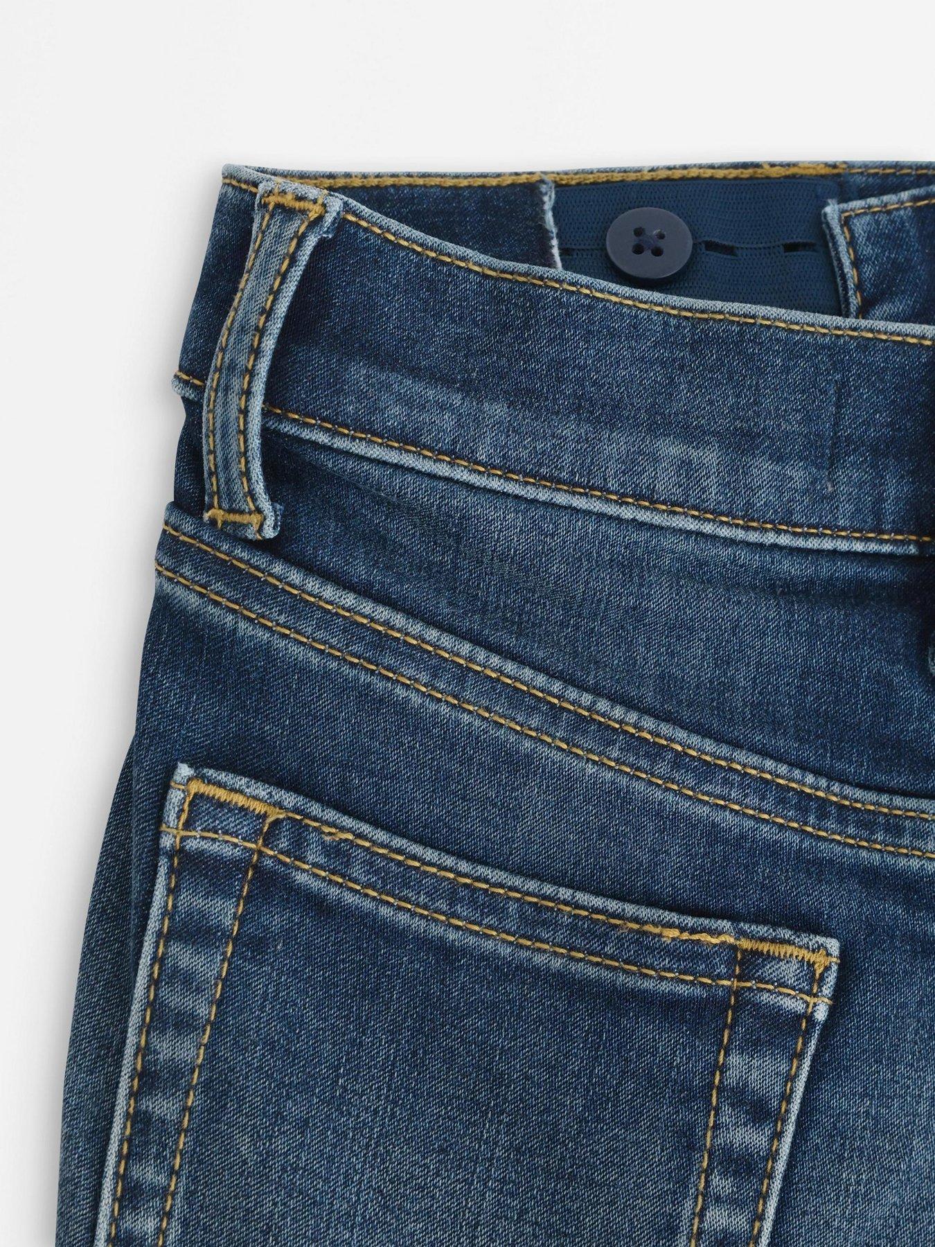 Image 4 of 4 of Lindex Younger Boys Baggy Fit Brushed Inside Jeans - Blue