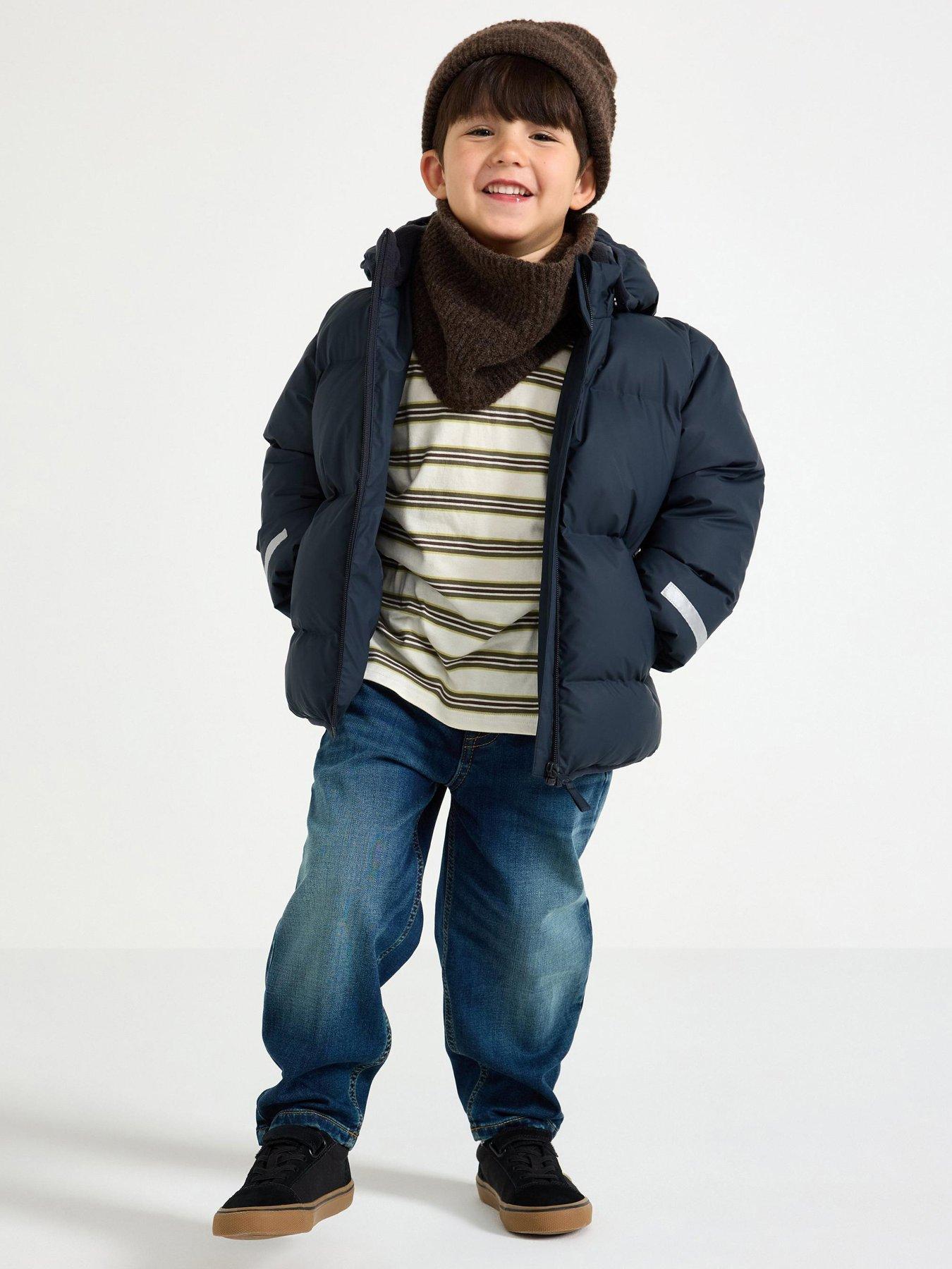 Image 1 of 4 of Lindex Boys Padded Jacket - Navy