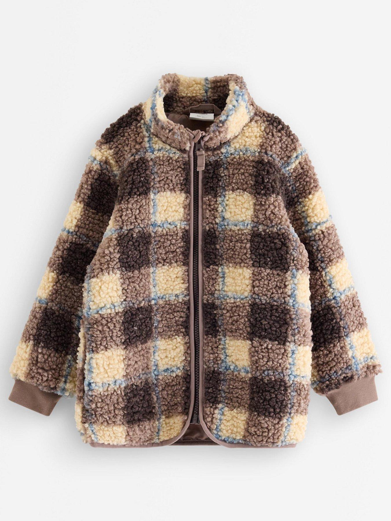 Image 2 of 4 of Lindex Boys Pile Jacket - Khaki
