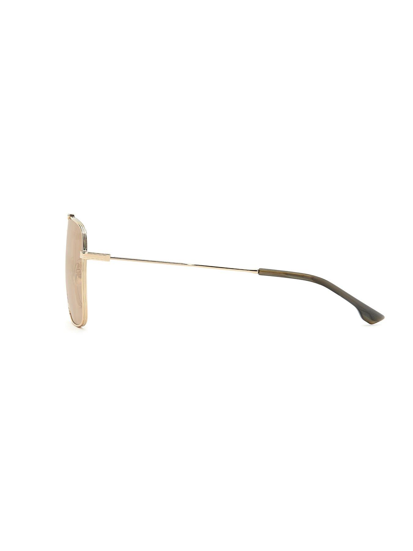 Image 5 of 6 of VICTORIA BECKHAM Womens Oversized Rectangular Sunglasses - Gold