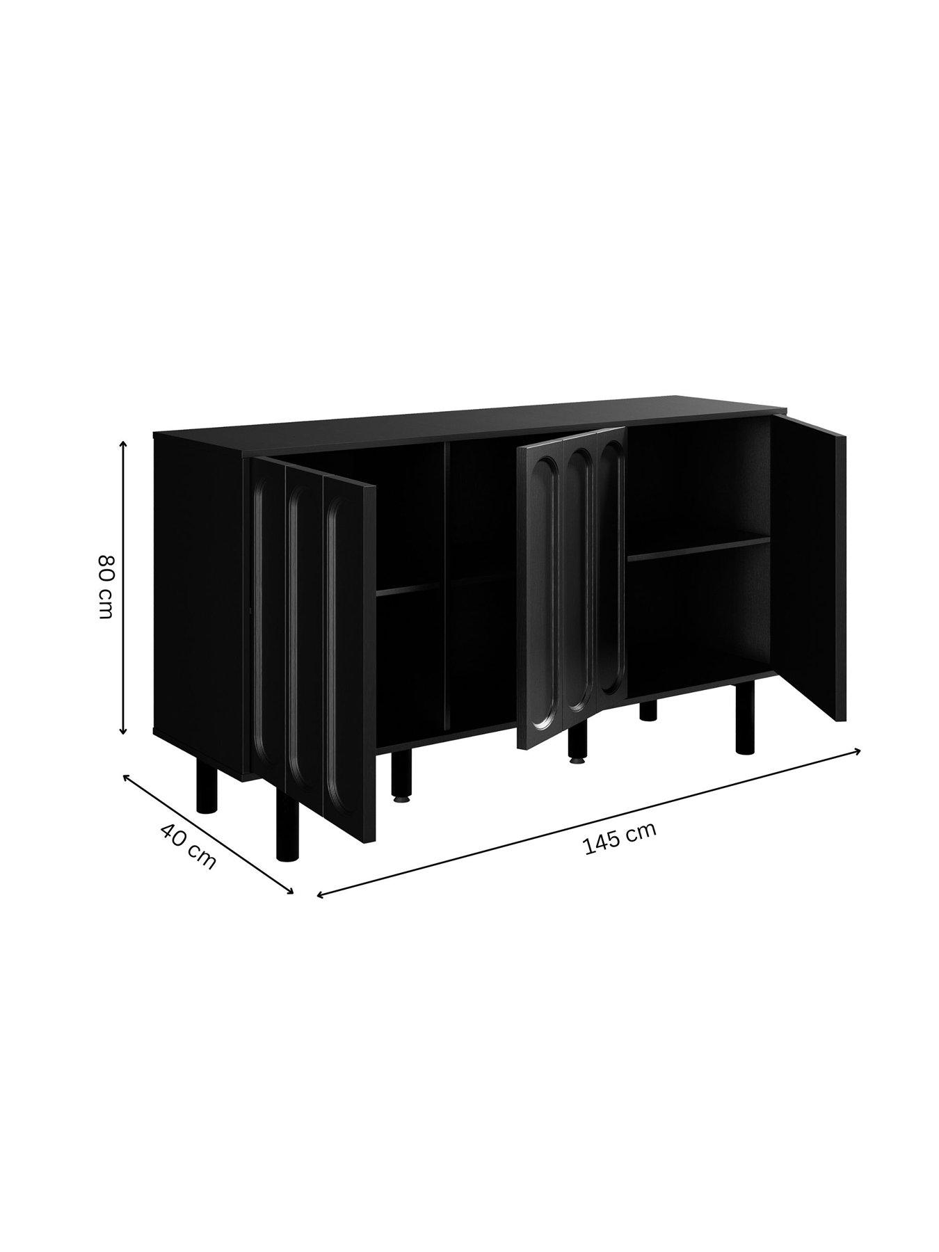 Image 7 of 7 of GFW Rio Large Sideboard Black