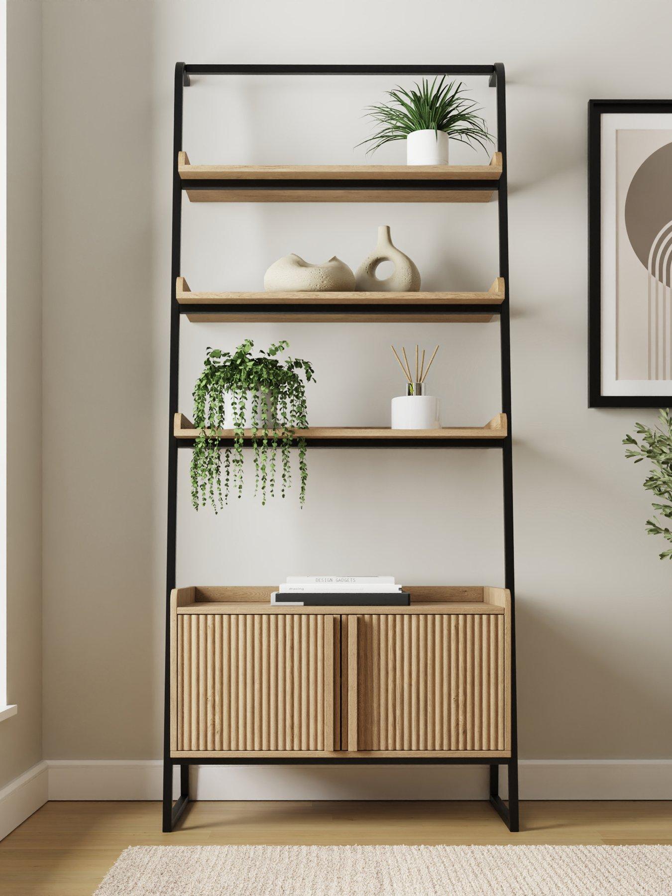 Image 1 of 7 of GFW Octavia Ladder Shelf Oak