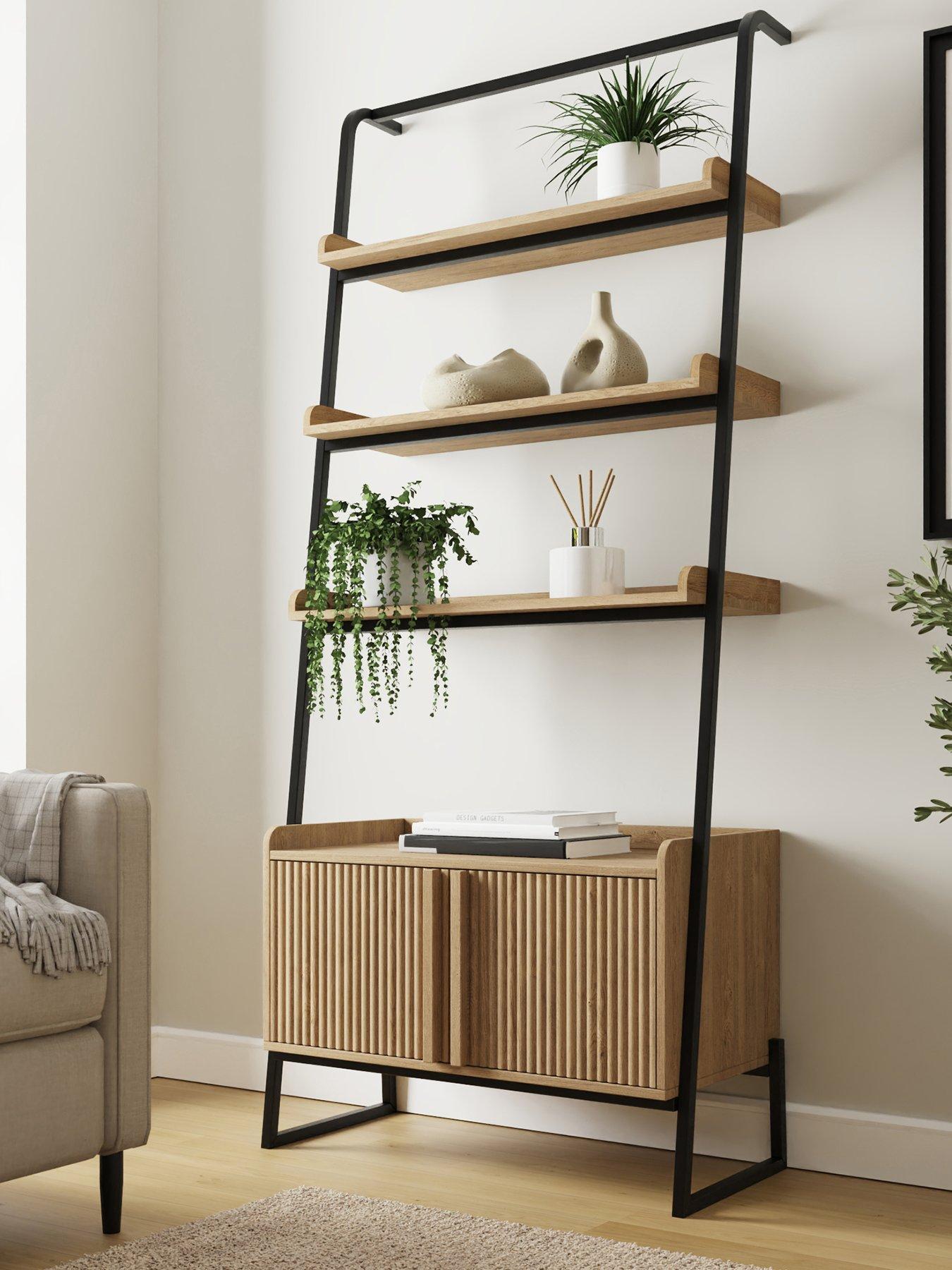 Image 2 of 7 of GFW Octavia Ladder Shelf Oak