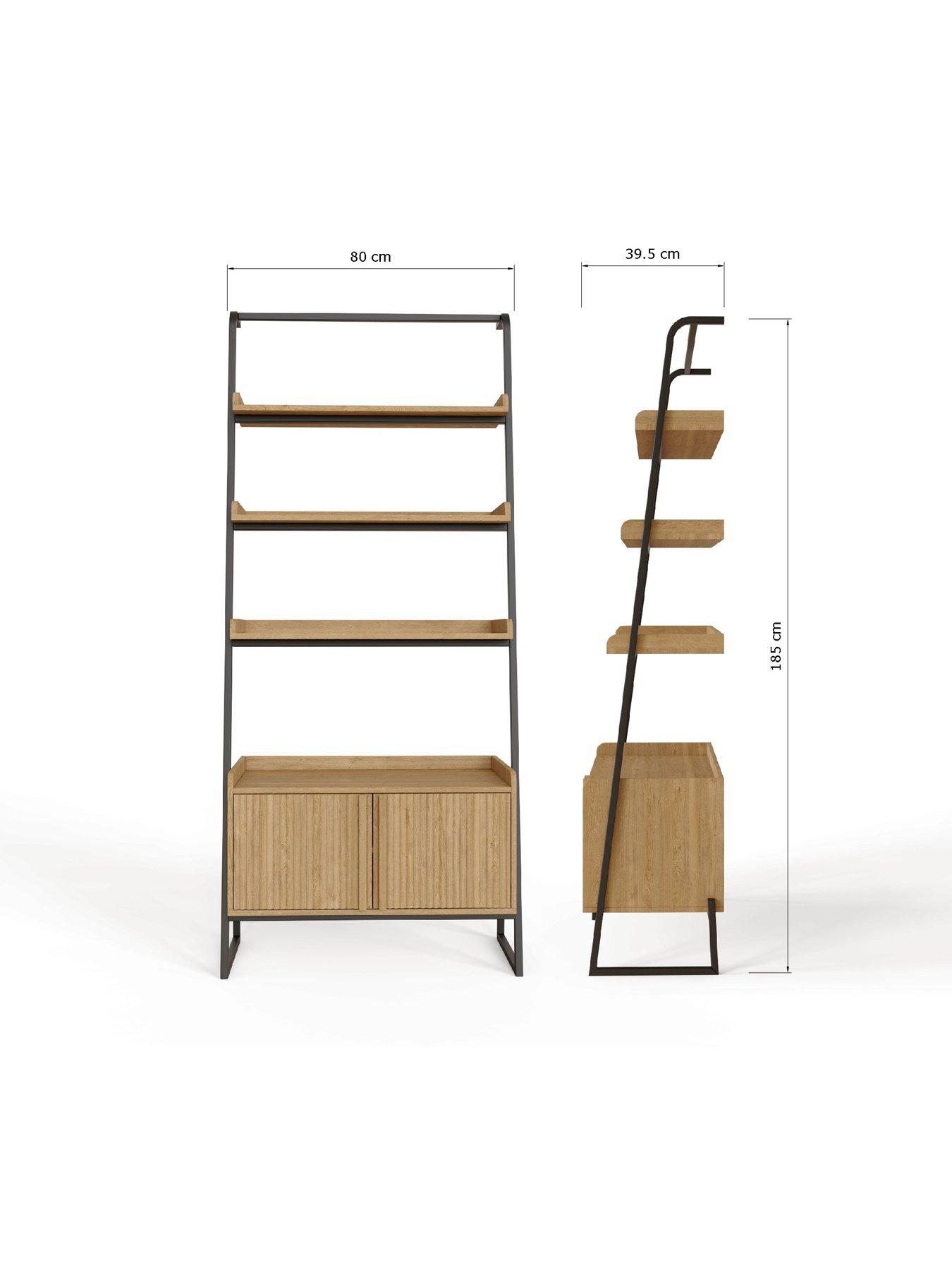 Image 7 of 7 of GFW Octavia Ladder Shelf Oak
