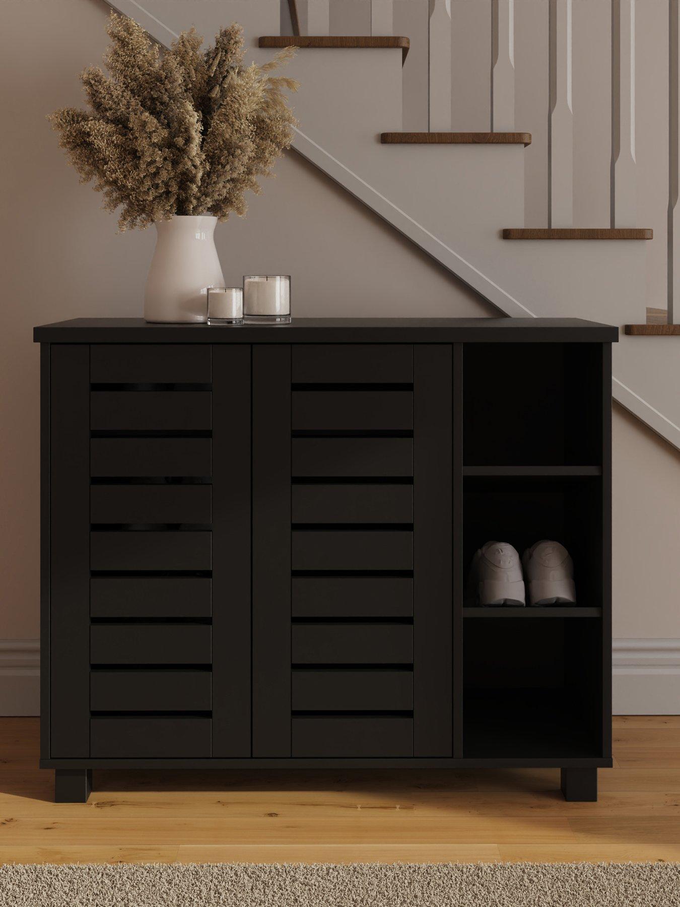 GFW Bodie Shoe Cabinet Black