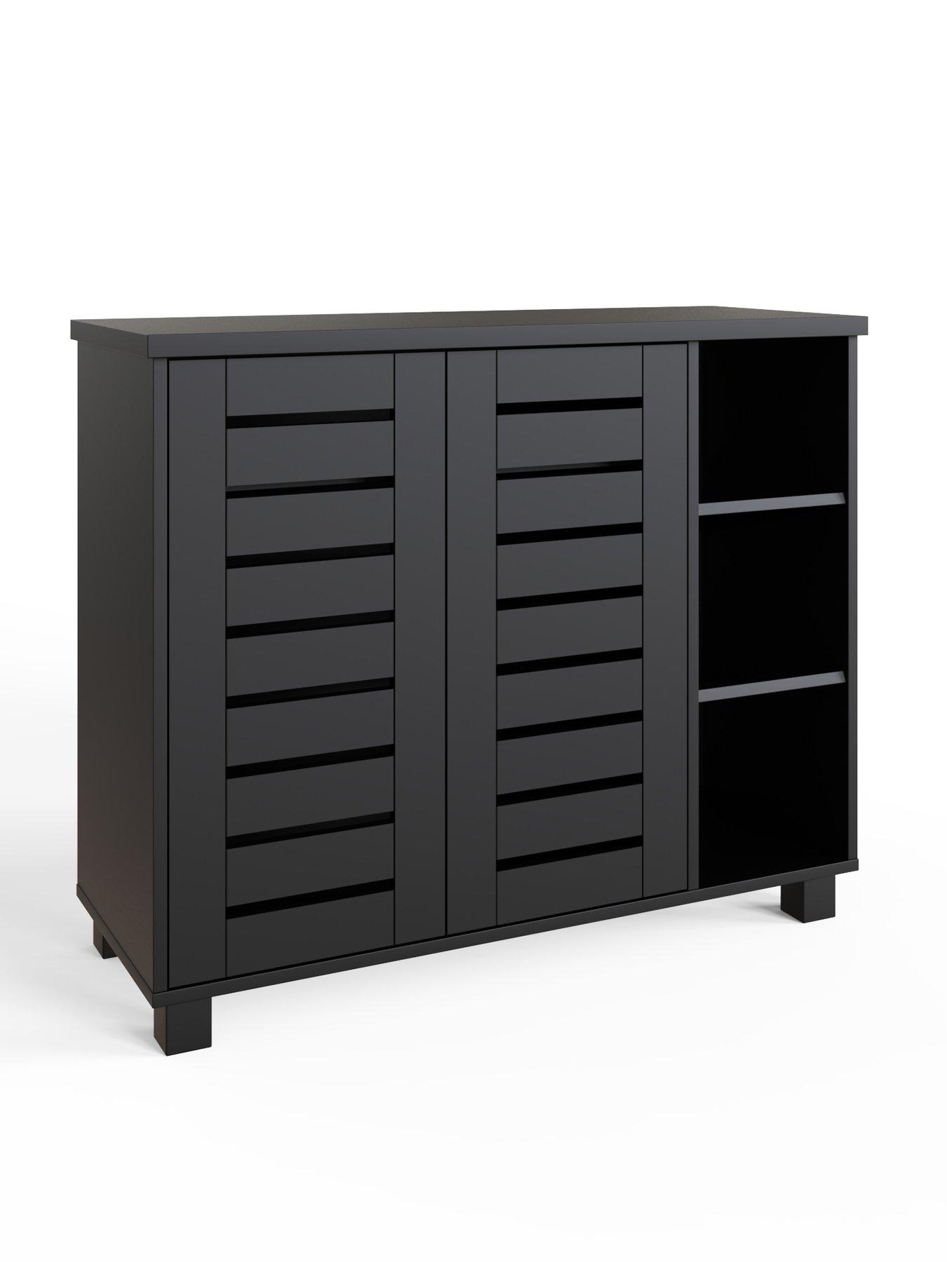 Image 5 of 7 of GFW Bodie Shoe Cabinet Black - FSC&reg; Certified