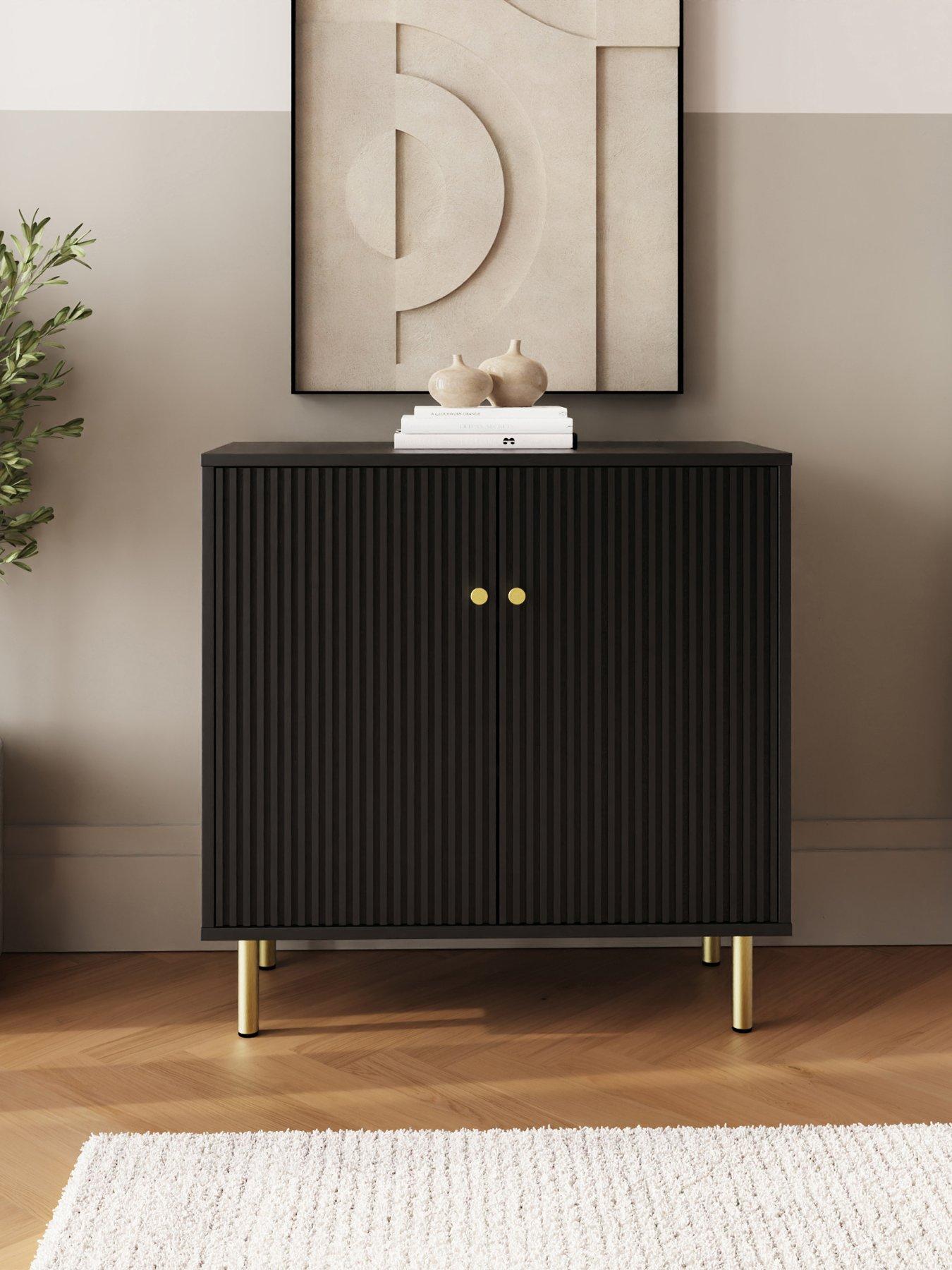 GFW Bliss Shoe Cabinet Black