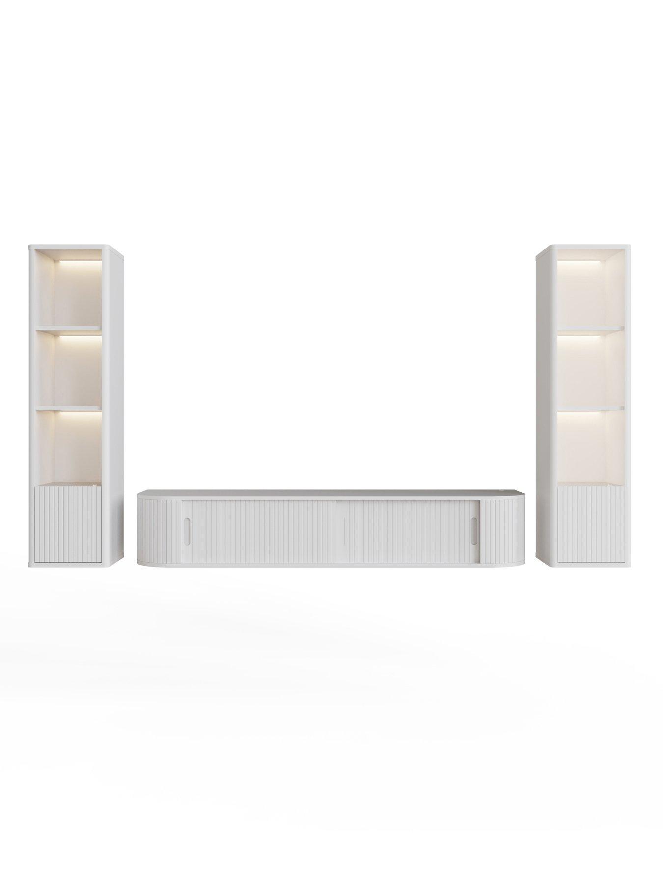 Image 3 of 6 of GFW Mateo 150cm 3pc Kit (tv And 2 X Shelf)