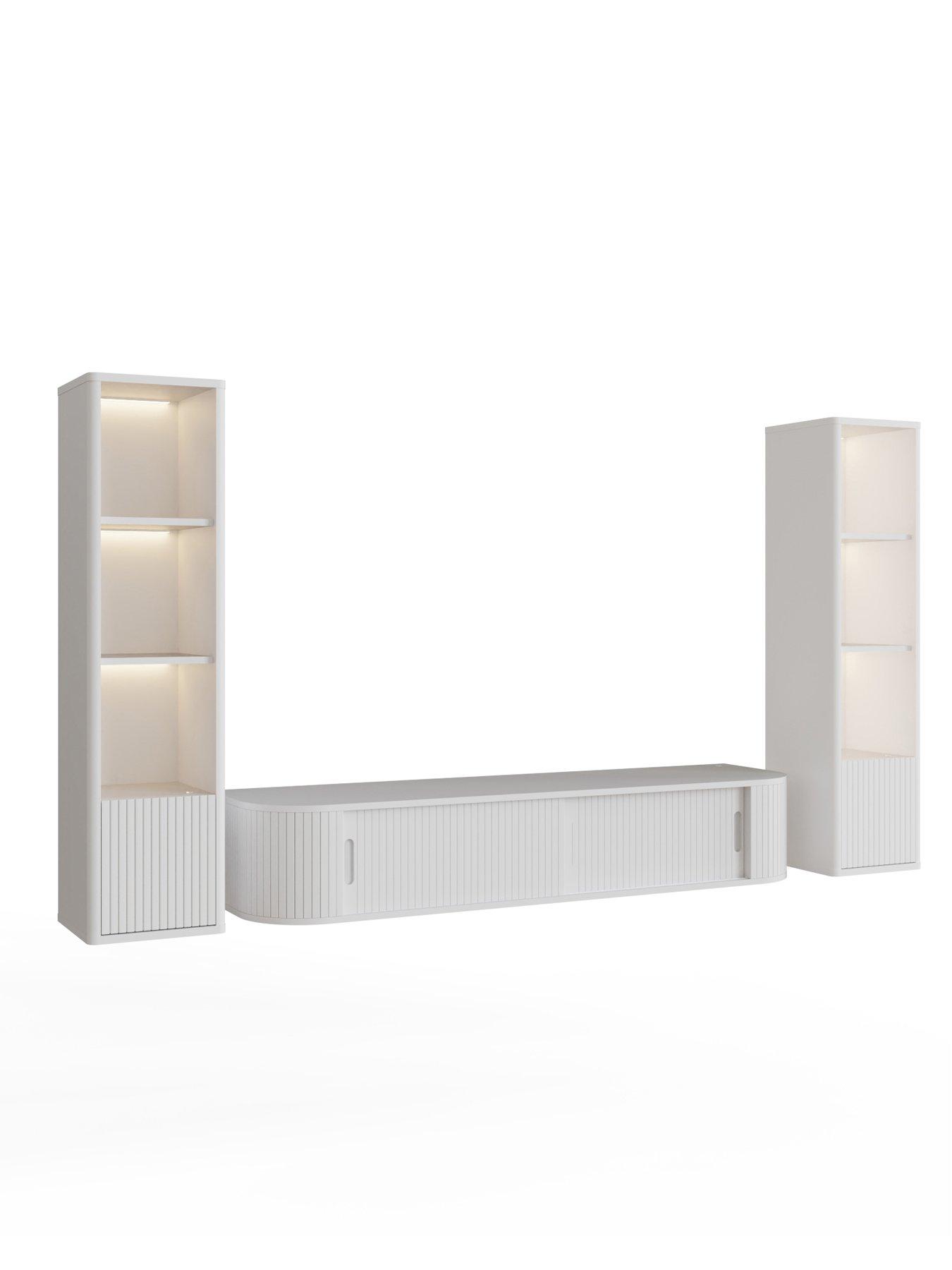 Image 4 of 6 of GFW Mateo 150cm 3pc Kit (tv And 2 X Shelf)