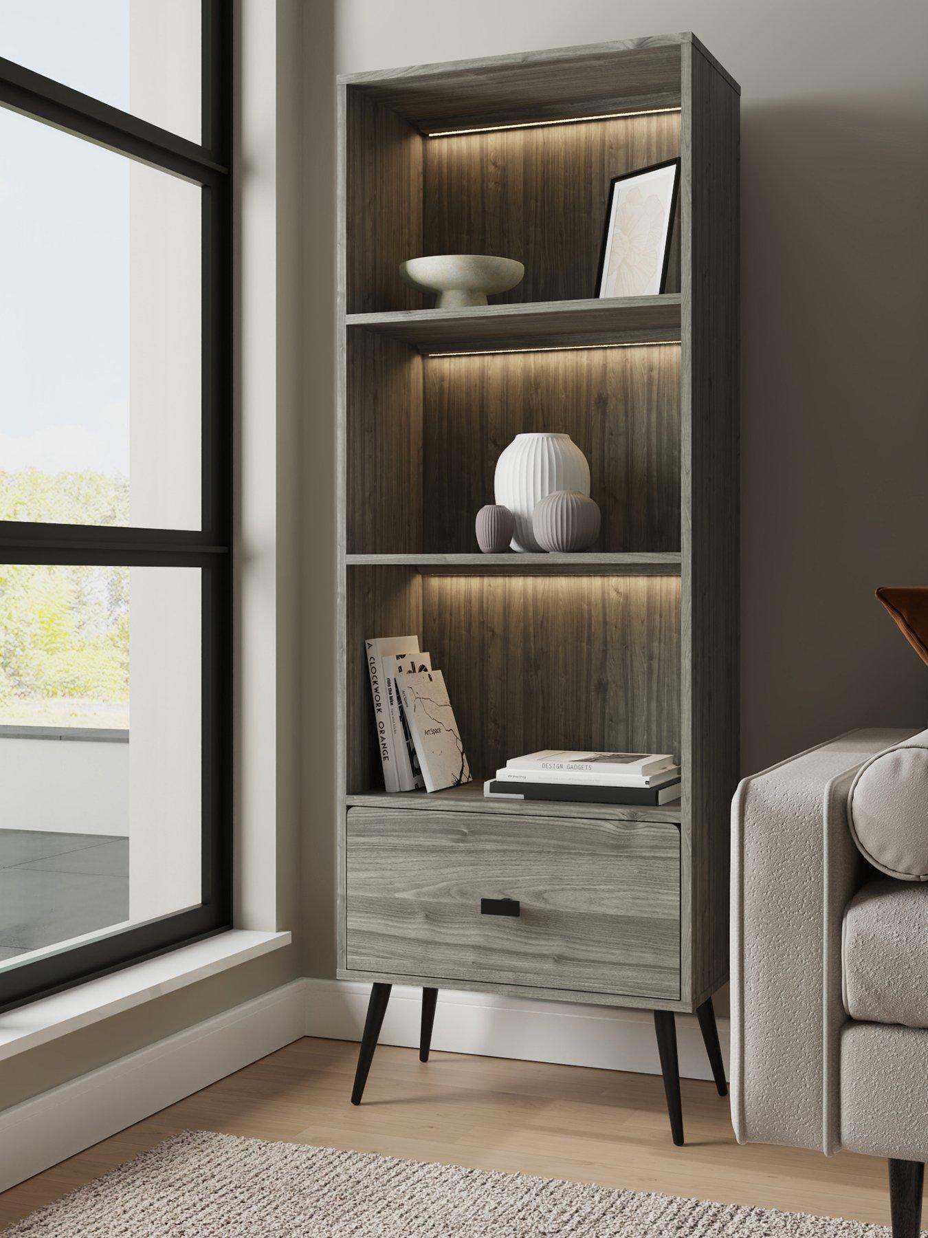 Image 2 of 7 of GFW Amos Wide Display Unit Grey