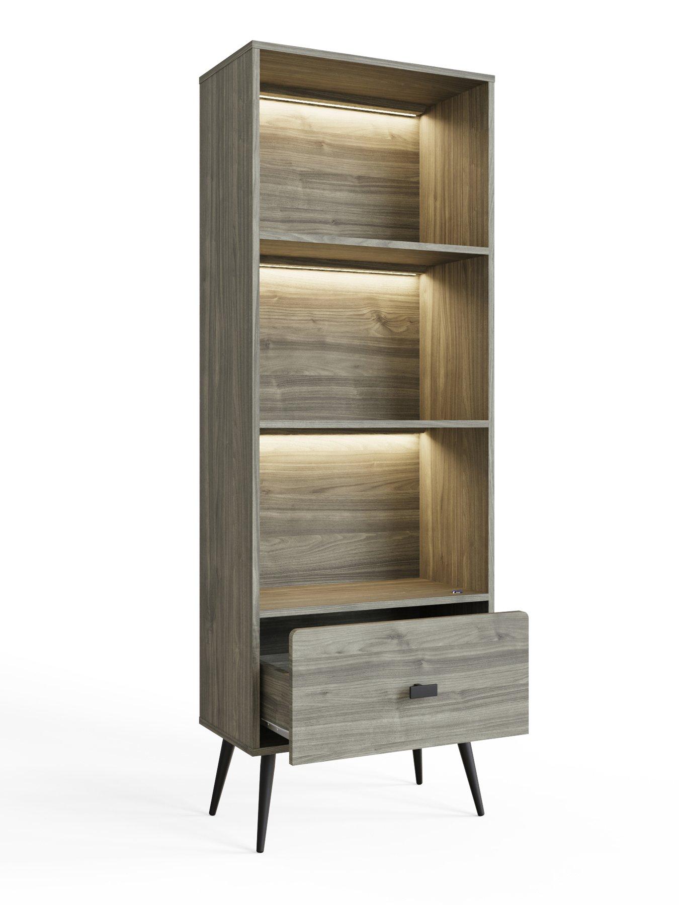 Image 4 of 7 of GFW Amos Wide Display Unit Grey