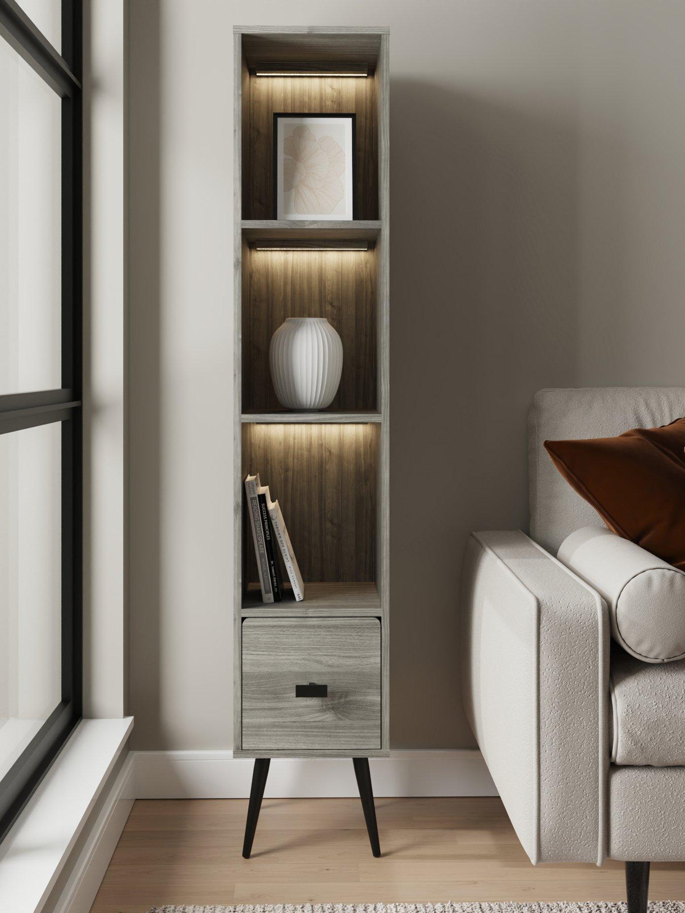 Image 1 of 7 of GFW Amos Narrow Display Unit Grey