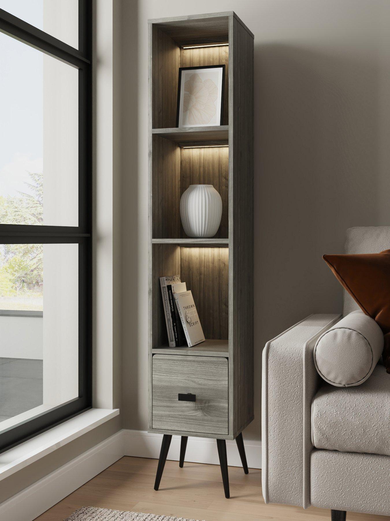 Image 2 of 7 of GFW Amos Narrow Display Unit Grey
