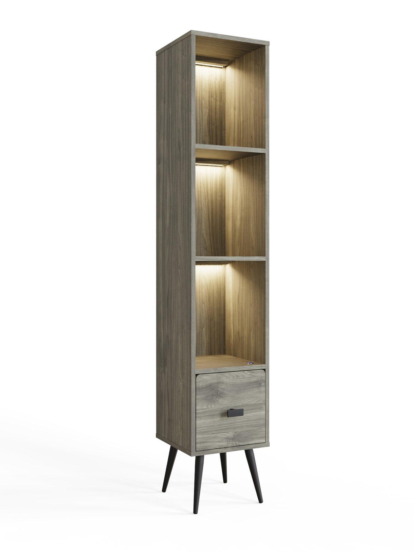 Image 3 of 7 of GFW Amos Narrow Display Unit Grey