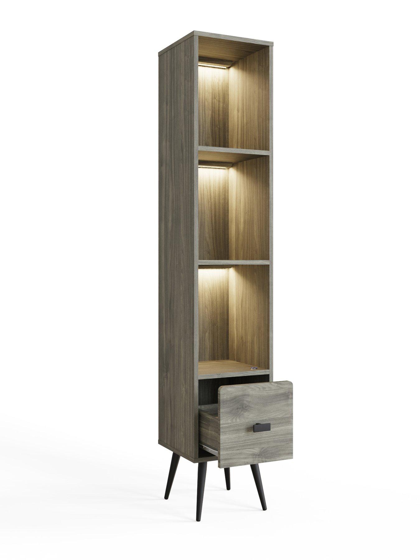 Image 4 of 7 of GFW Amos Narrow Display Unit Grey