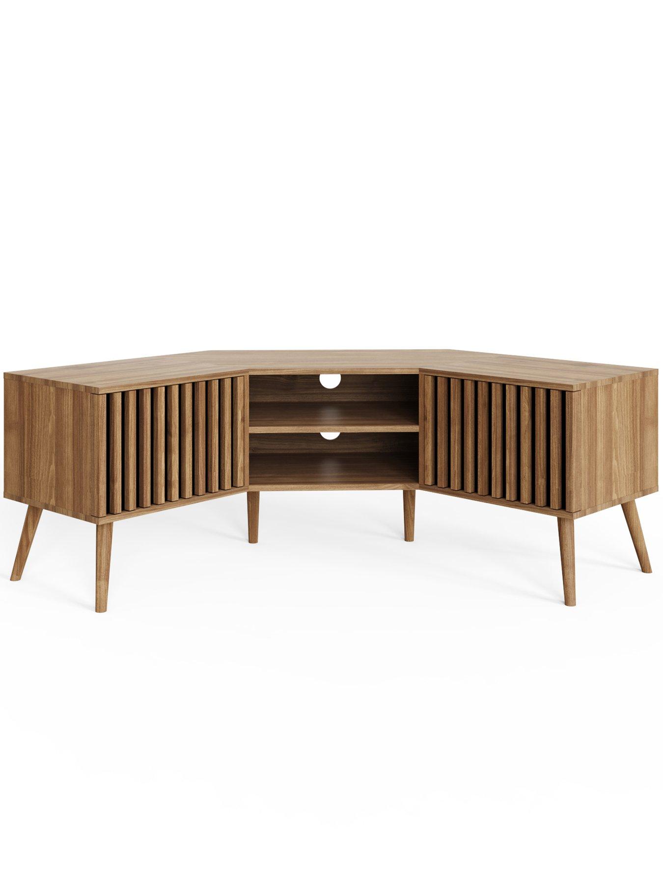 Image 3 of 7 of GFW Rowan Corner Tv Unit Oak