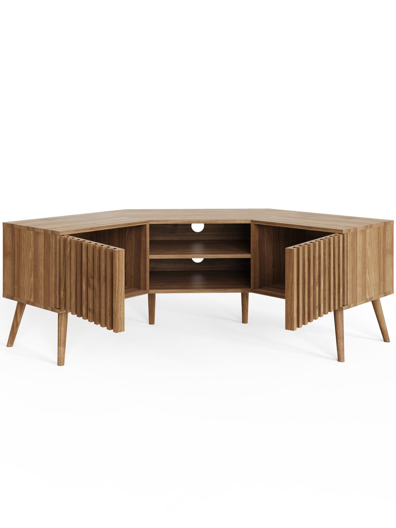 Image 4 of 7 of GFW Rowan Corner Tv Unit Oak