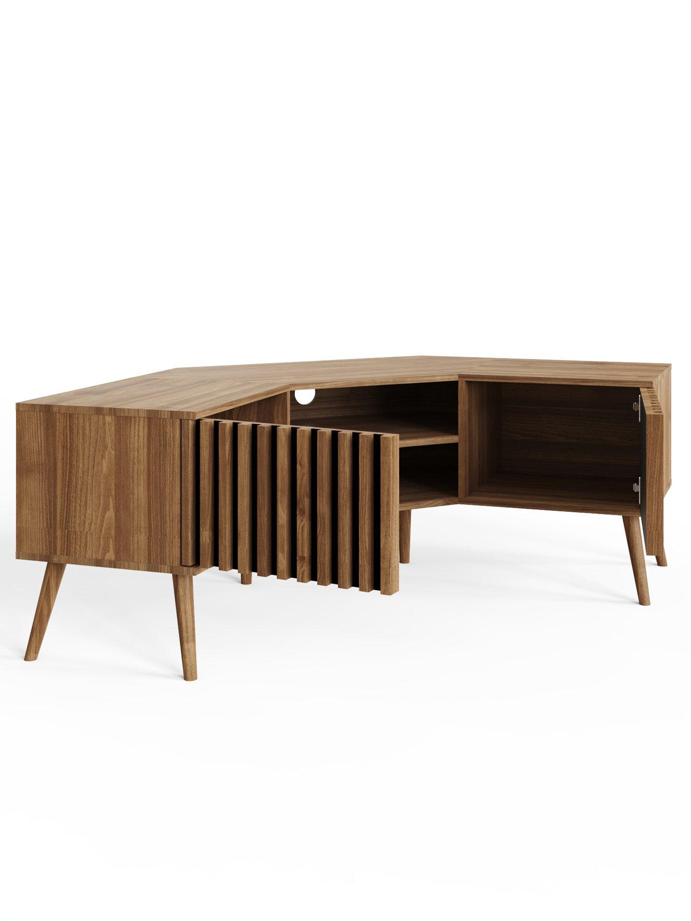 Image 5 of 7 of GFW Rowan Corner Tv Unit Oak