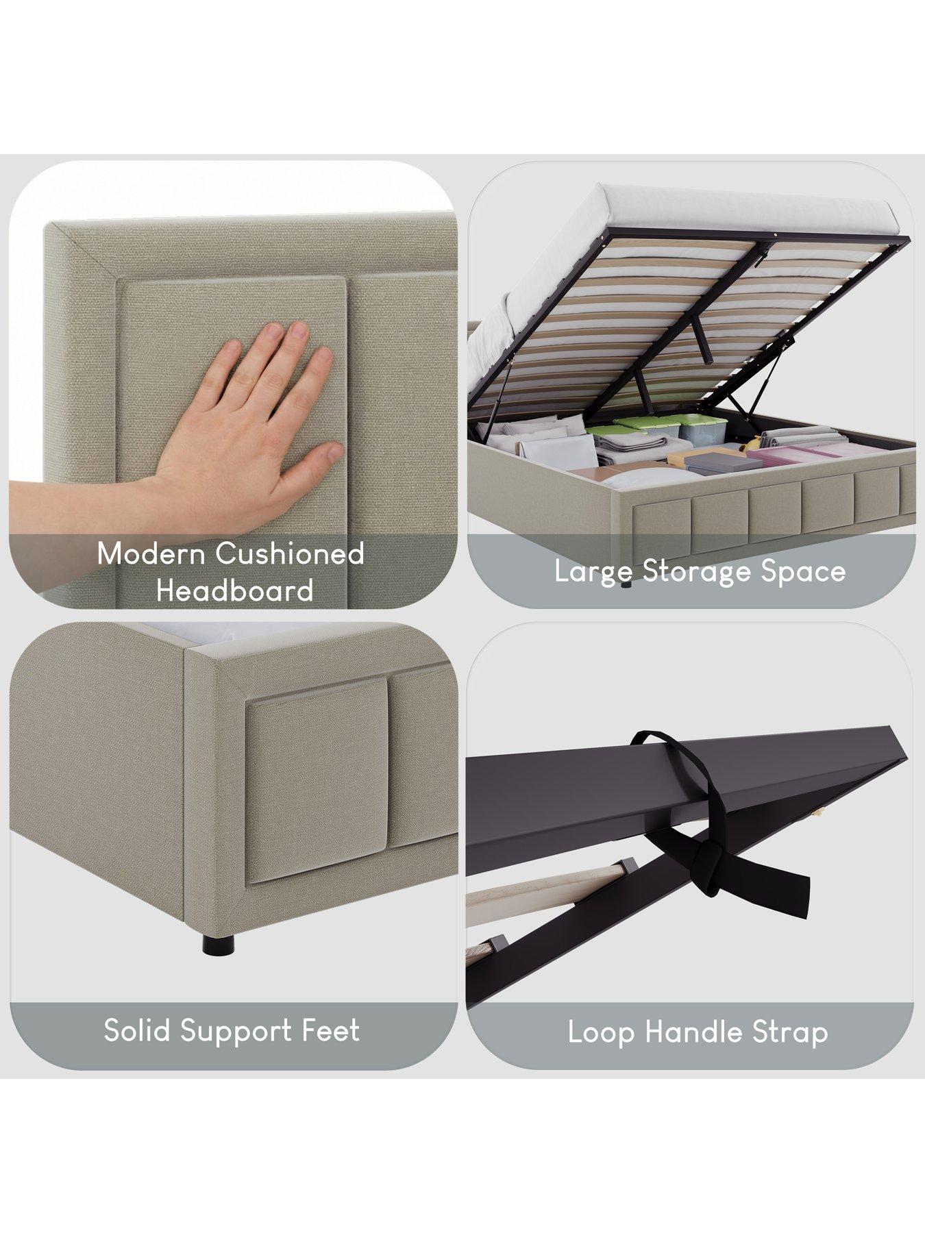 Image 6 of 7 of Vida Designs Vanita End Lift Ottoman King Bed