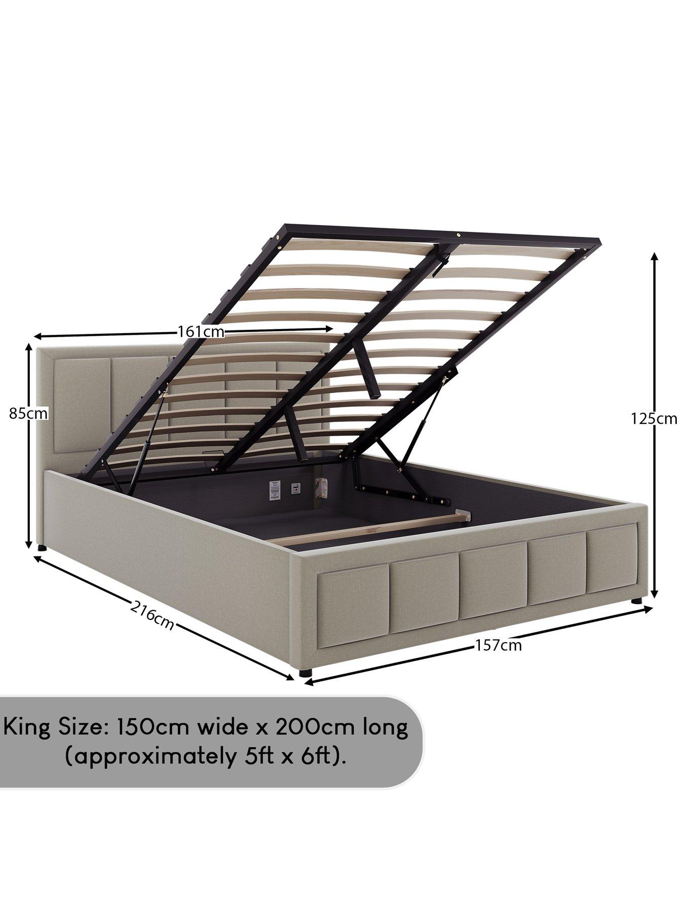 Image 7 of 7 of Vida Designs Vanita End Lift Ottoman King Bed