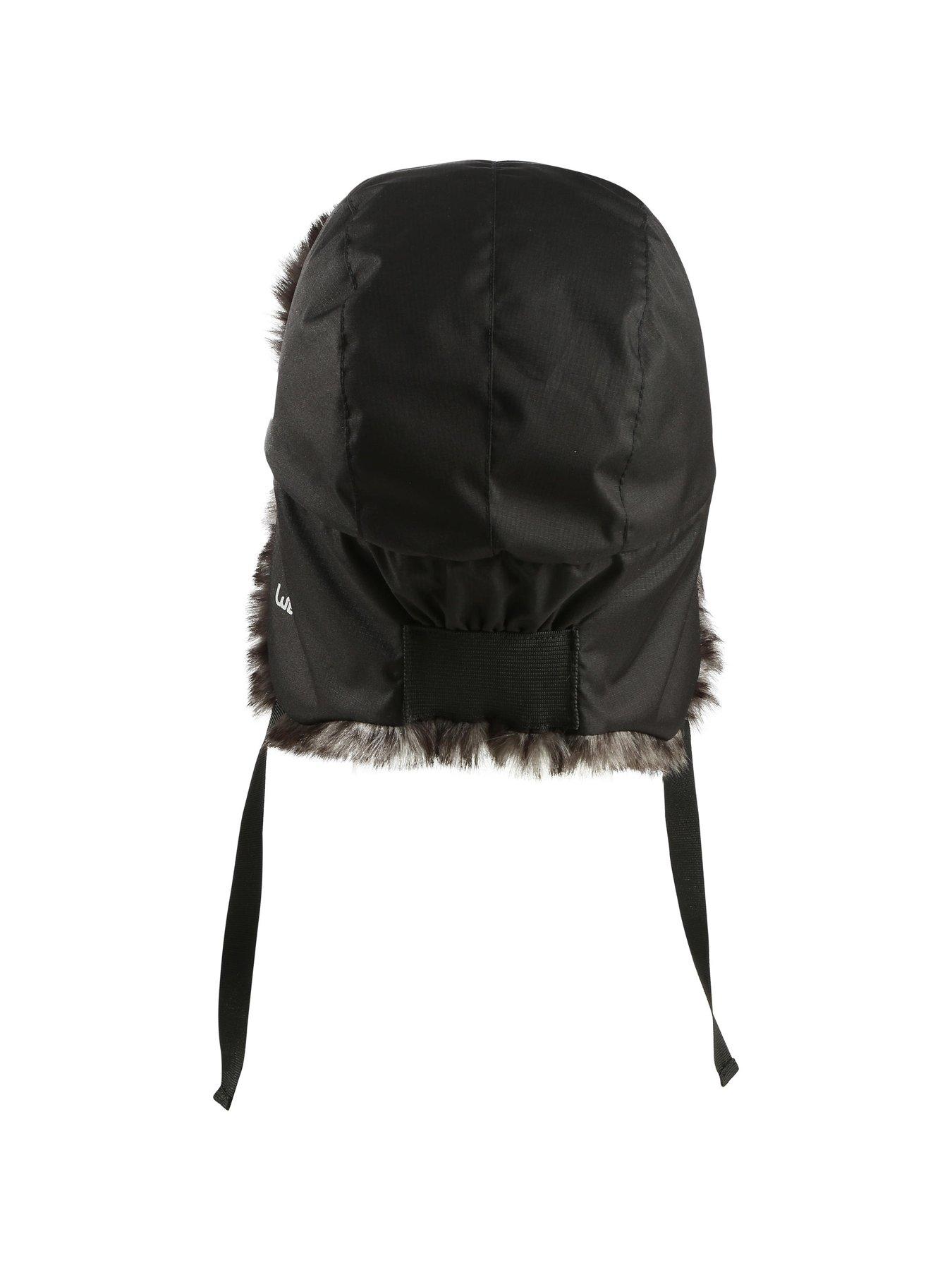 Image 4 of 6 of Decathlon Adult Unisex Firstheat Faux Fur Trim Ear Flap Chapka Hat - Black